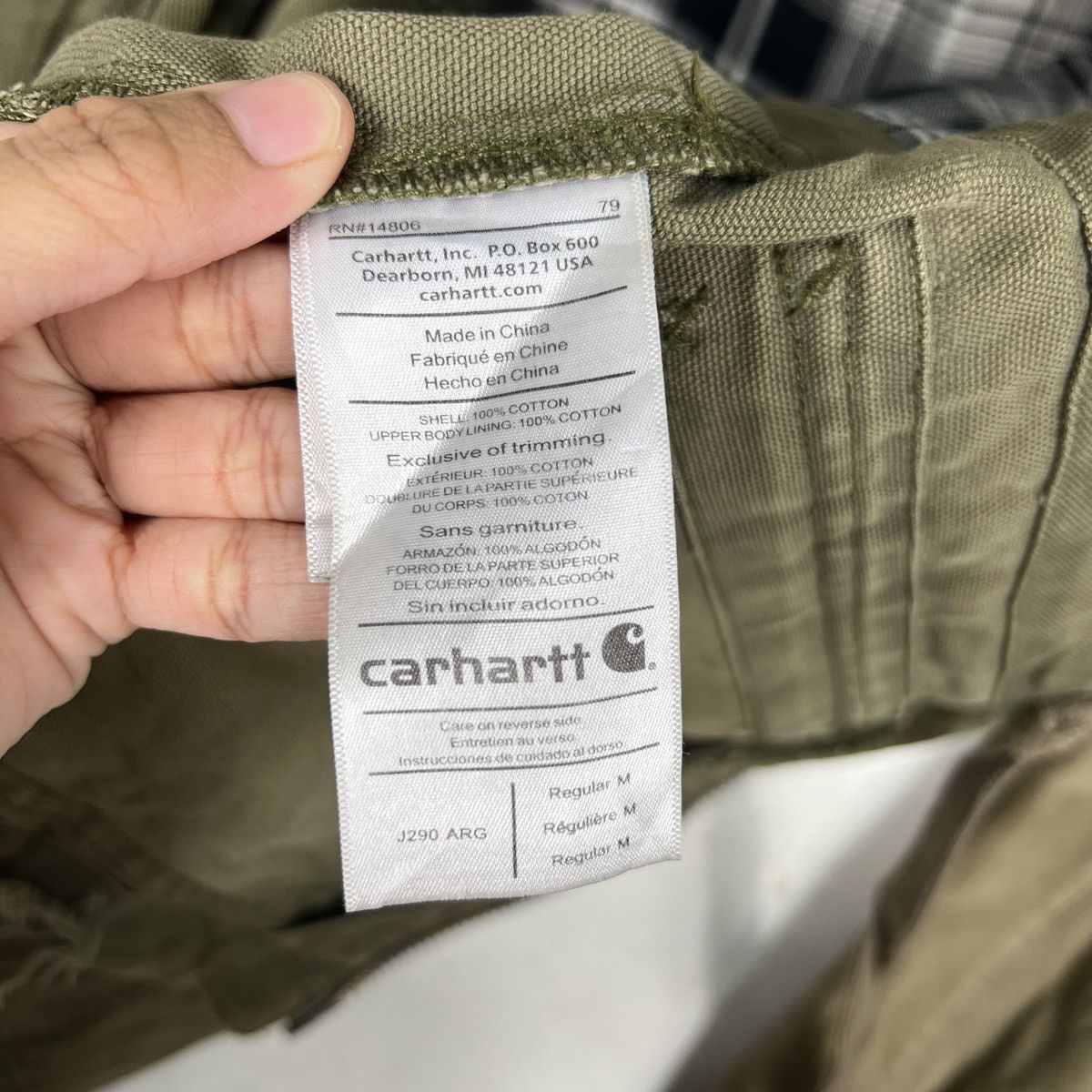 Carhartt 🔥 CARHARRT DYED FADED DISTRESSED WORKER JACKET Size US M / EU 48-50 / 2 - 17 Thumbnail