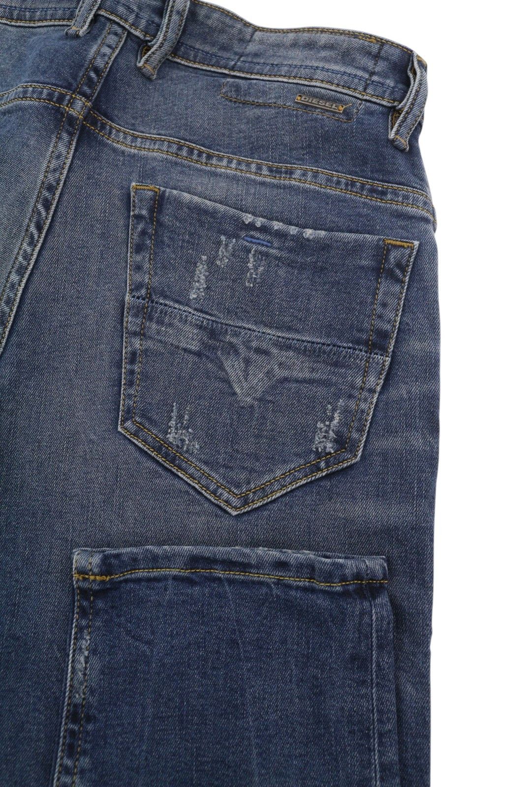 Diesel THOMMER 083AC W28/L30 Blue Distress Slim Skinny Jeans 89140 Size US 28 / EU 44 - 5 Thumbnail