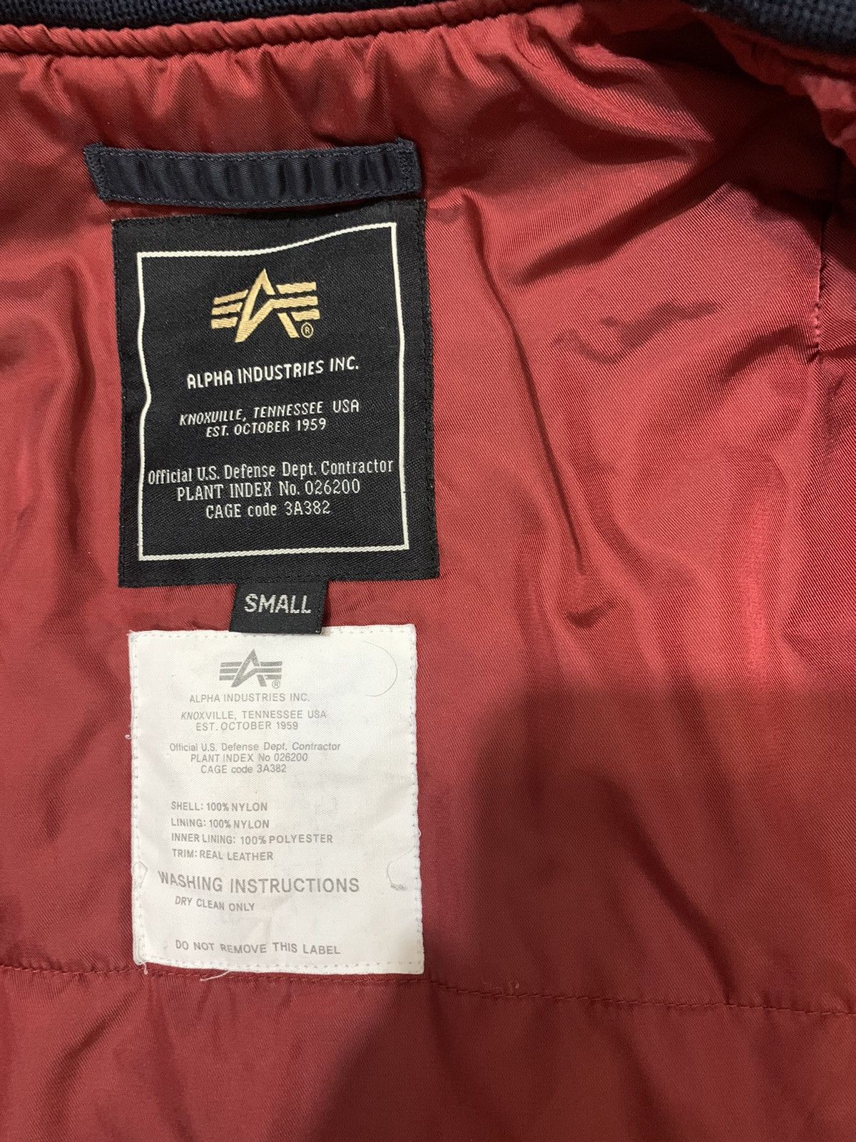 Alpha Industries × Vintage Alpha Industries Vintage Flight Military Nylon Bomber Jacket Size US S / EU 44-46 / 1 - 7 Thumbnail