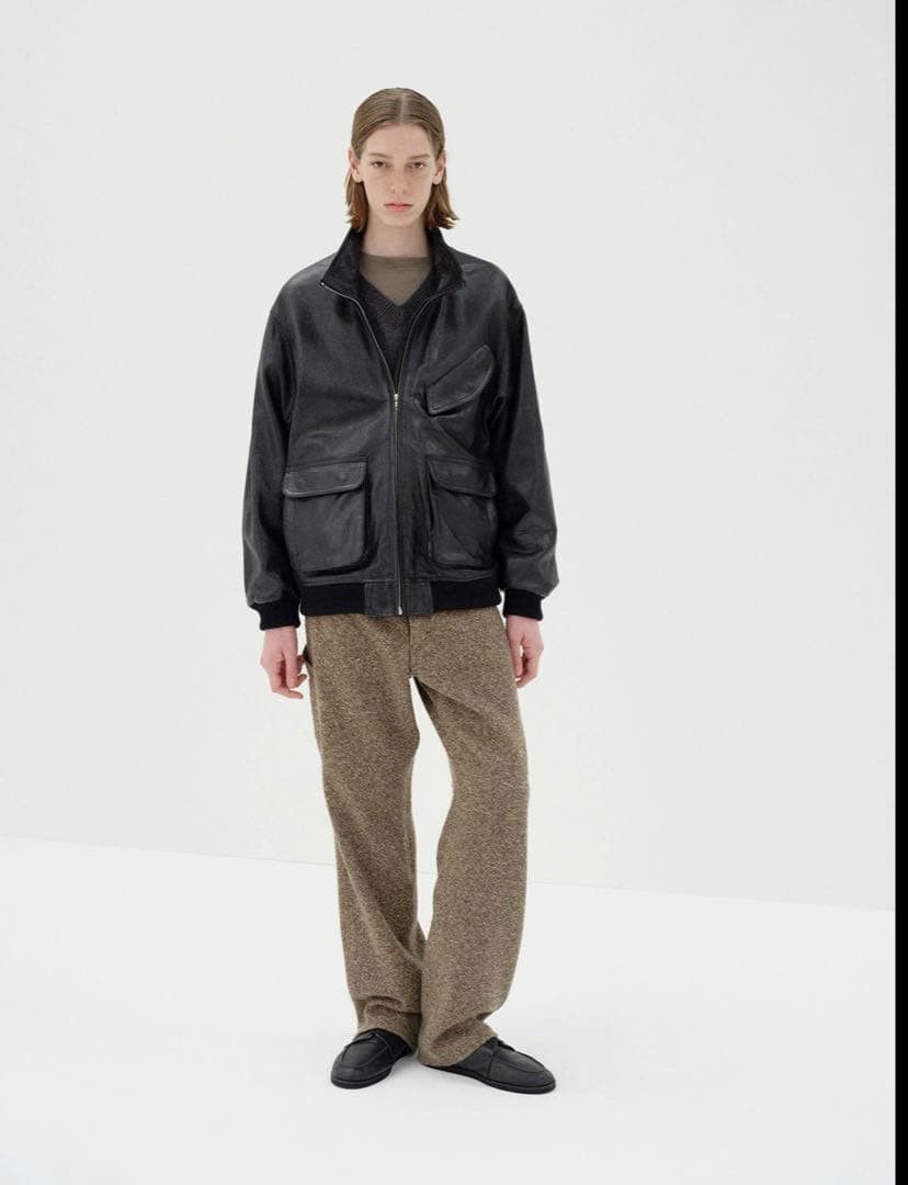 Auralee AURALEE 25AW LAMB LEATHER ZIP BLOUSON 3 Size US L / EU 52-54 / 3 - 9 Thumbnail