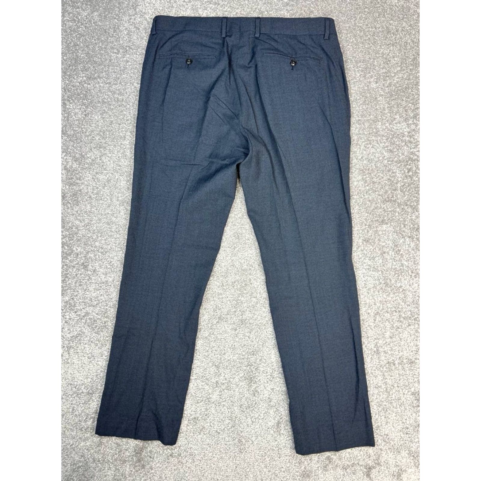 Bonobos Bonobos Chino Pants Mens 36 Blue Wool Stretch Mid Rise Tailored Fit Straight Leg Size US 36 / EU 52 - 2 Thumbnail