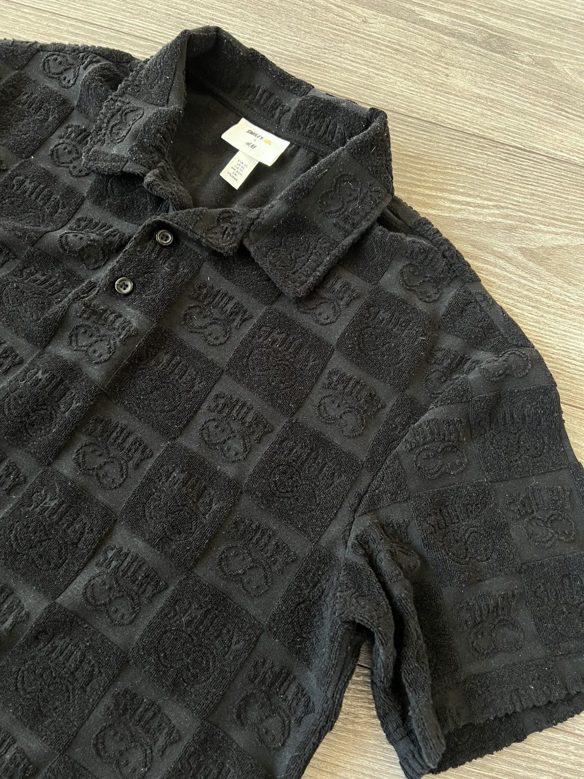 H&M × Other H&M x Smile Mens Textured Polo Shirt Tee‼️ Size US S / EU 44-46 / 1 - 15 Thumbnail