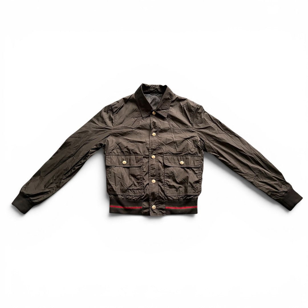 Gucci Gucci Stripe Nylon Blouson/Jacket Frida Giannini Size US M / EU 48-50 / 2 - 1 Thumbnail