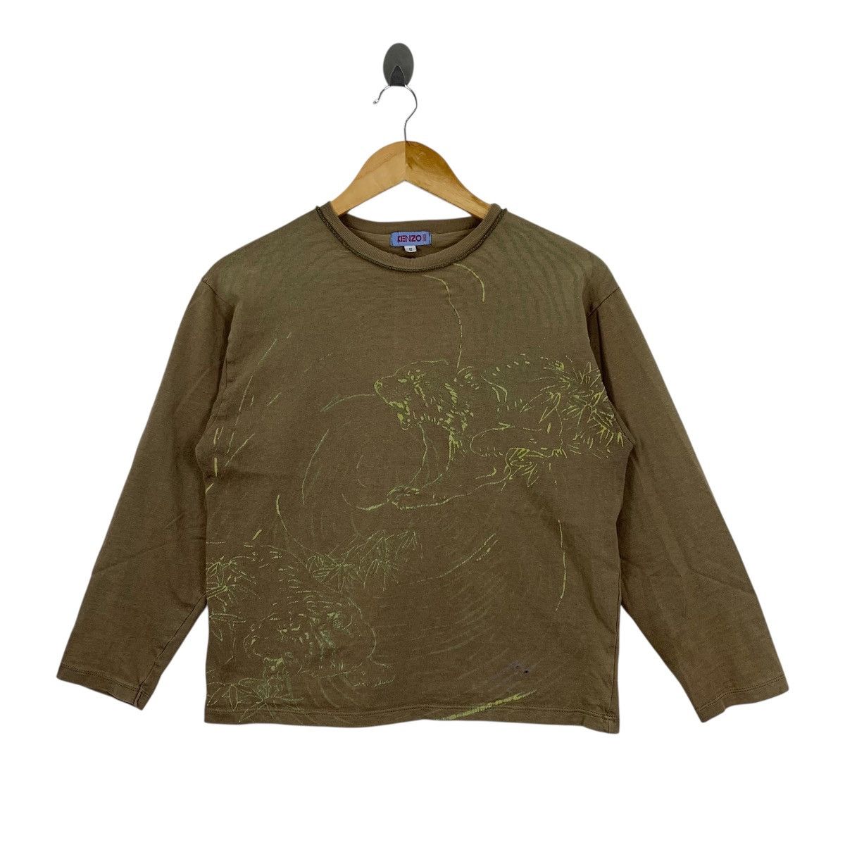 Kenzo KENZO JUNIOR Tiger Print Long Sleeve Shirt Size US S / EU 44-46 / 1 - 1 Thumbnail