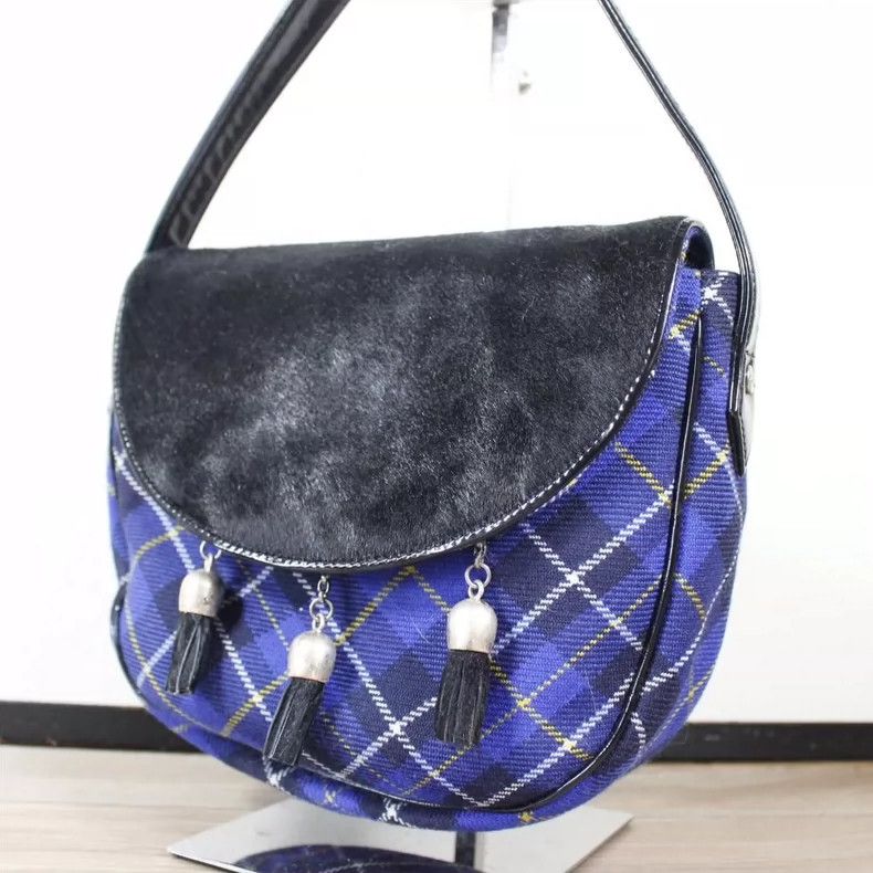 Vivienne Westwood Vivienne Westwood size os Mid-old blue checkered flap tasse Size ONE SIZE - 1 Thumbnail