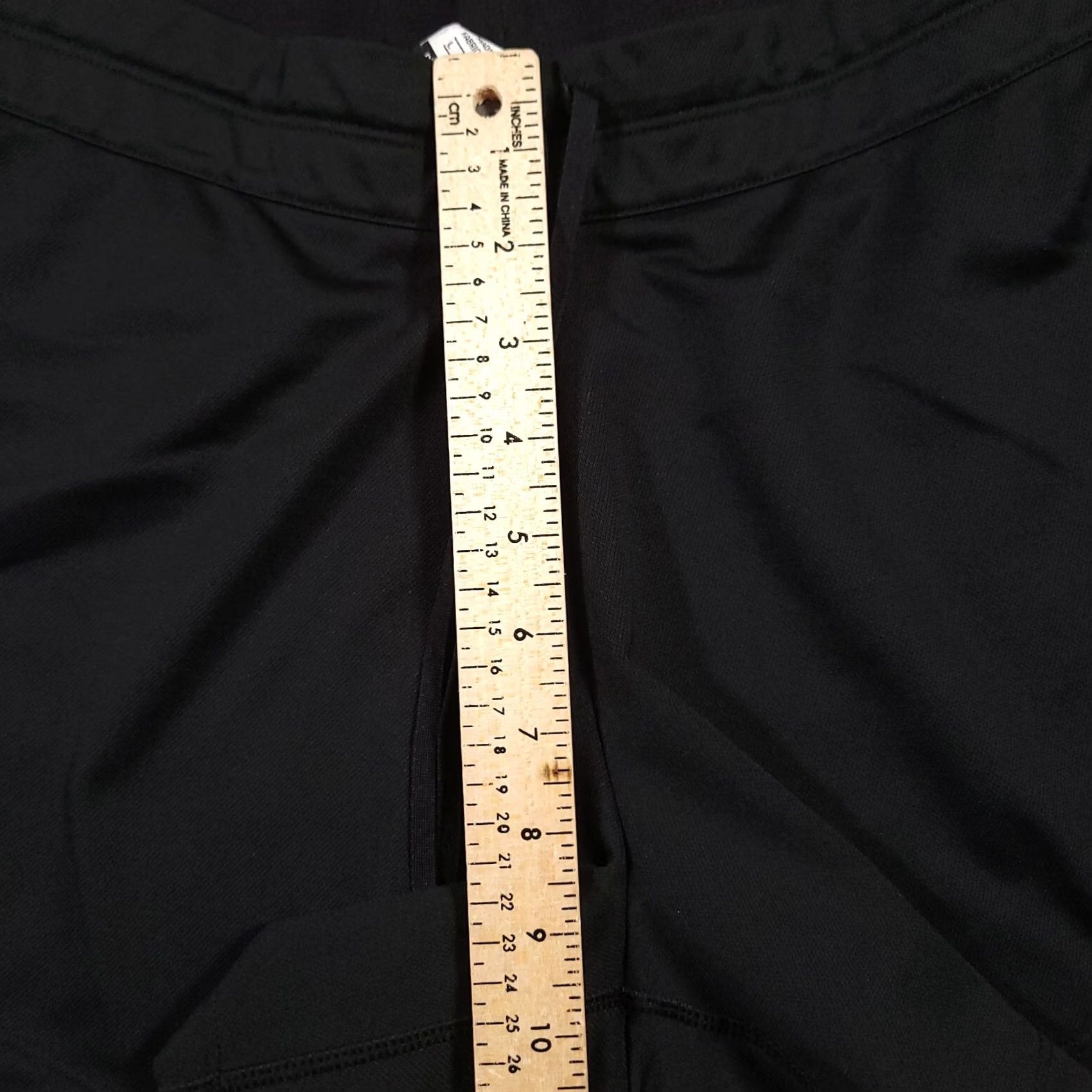 Nike Nike Womens L Dri-Fit Running Shorts Black Logo Drawstring Ladies Size 36" / US 14 / IT 50 - 6 Thumbnail