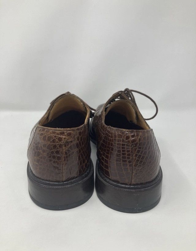 Mezlan Men's Mezlan Platinum Pamplona Alligator Oxford Sz 9.5 M Size US 9.5 / EU 42-43 - 2 Thumbnail