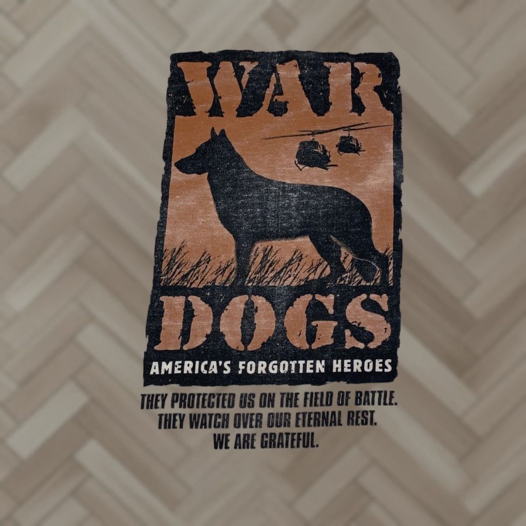 Anvil VINTAGE War Dogs Documentary Shirt Mens XL White 90s Anvil T-Shirt (Cotton) Size US XL / EU 56 / 4 - 1 Thumbnail