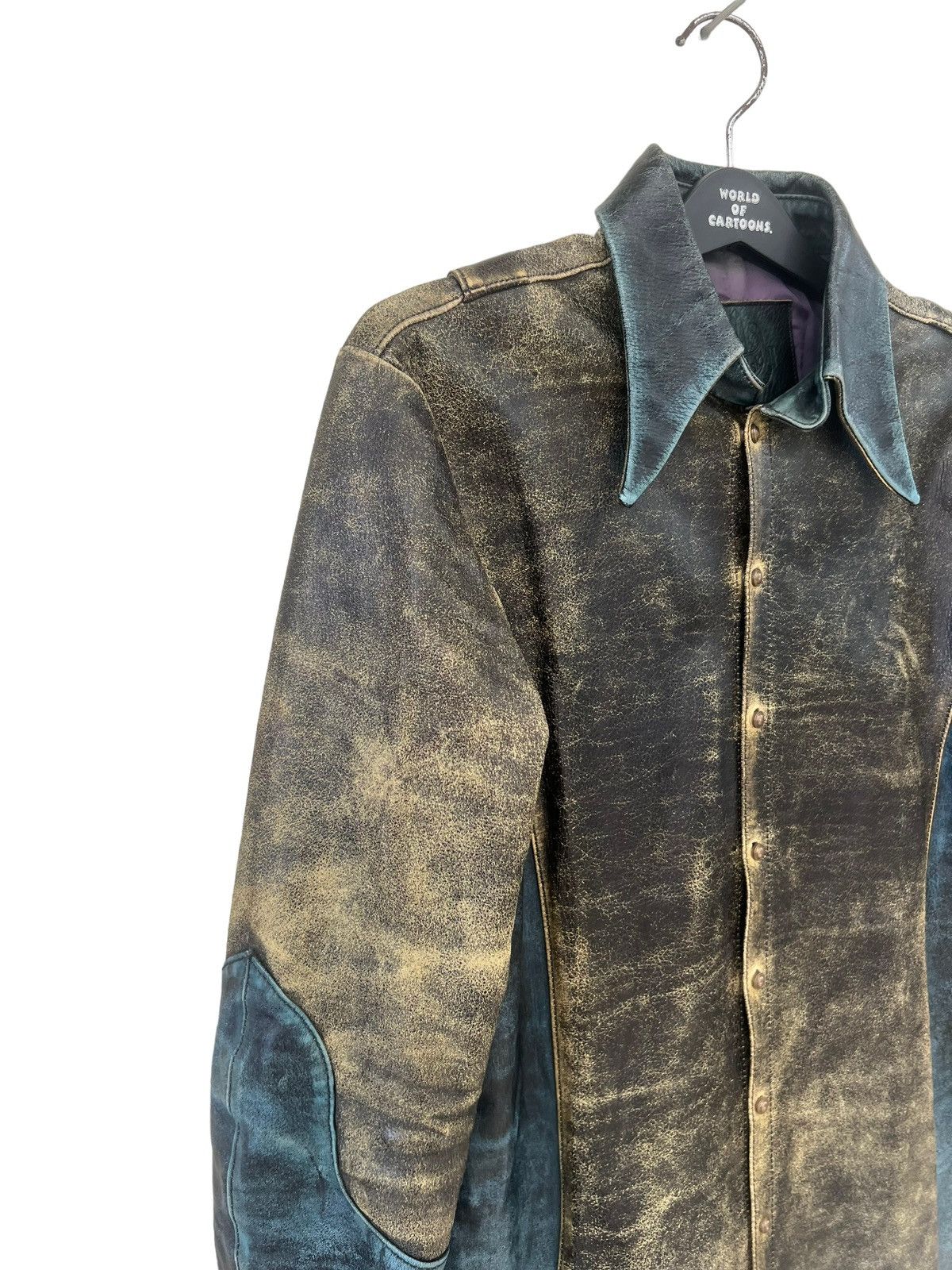 Obelisk Vintage Obelisk Japan Nice Patina Horse Leather Shirt Size US M / EU 48-50 / 2 - 7 Thumbnail