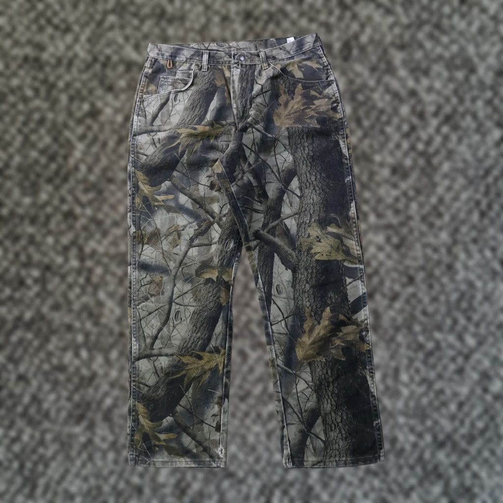 Wrangler VINTAGE Wrangler ProGear Jeans Men's 34x30 Camouflage 5-Pocket Denim Cotton Button Zip Distressed Logo Grovernment? Size US 34 / EU 50 - 1 Thumbnail