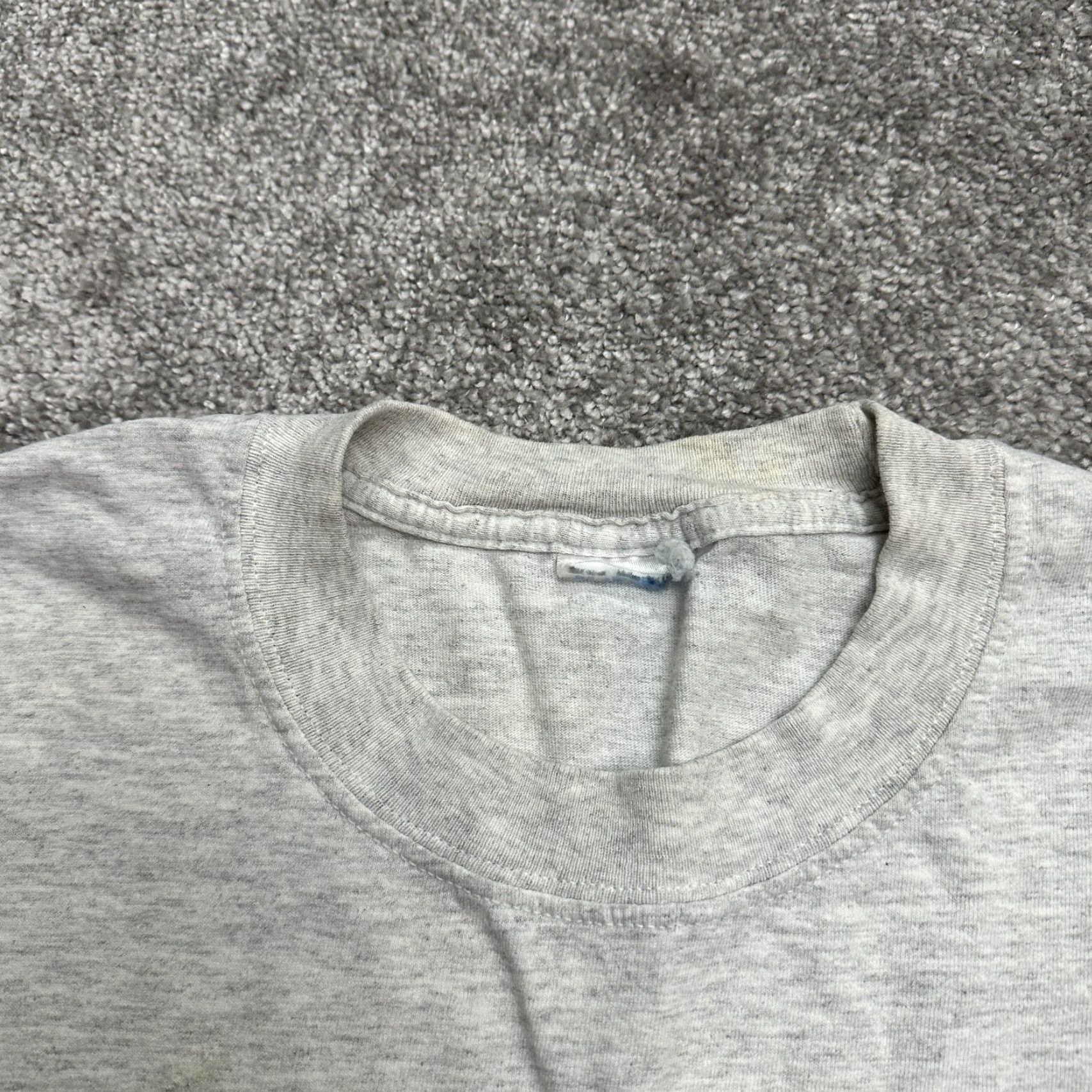 Vintage Unbranded Gray Long Sleeve Crew Neck Shirt Women's Small Cotton Stretch Tee Casual Size S / US 4 / IT 40 - 3 Thumbnail