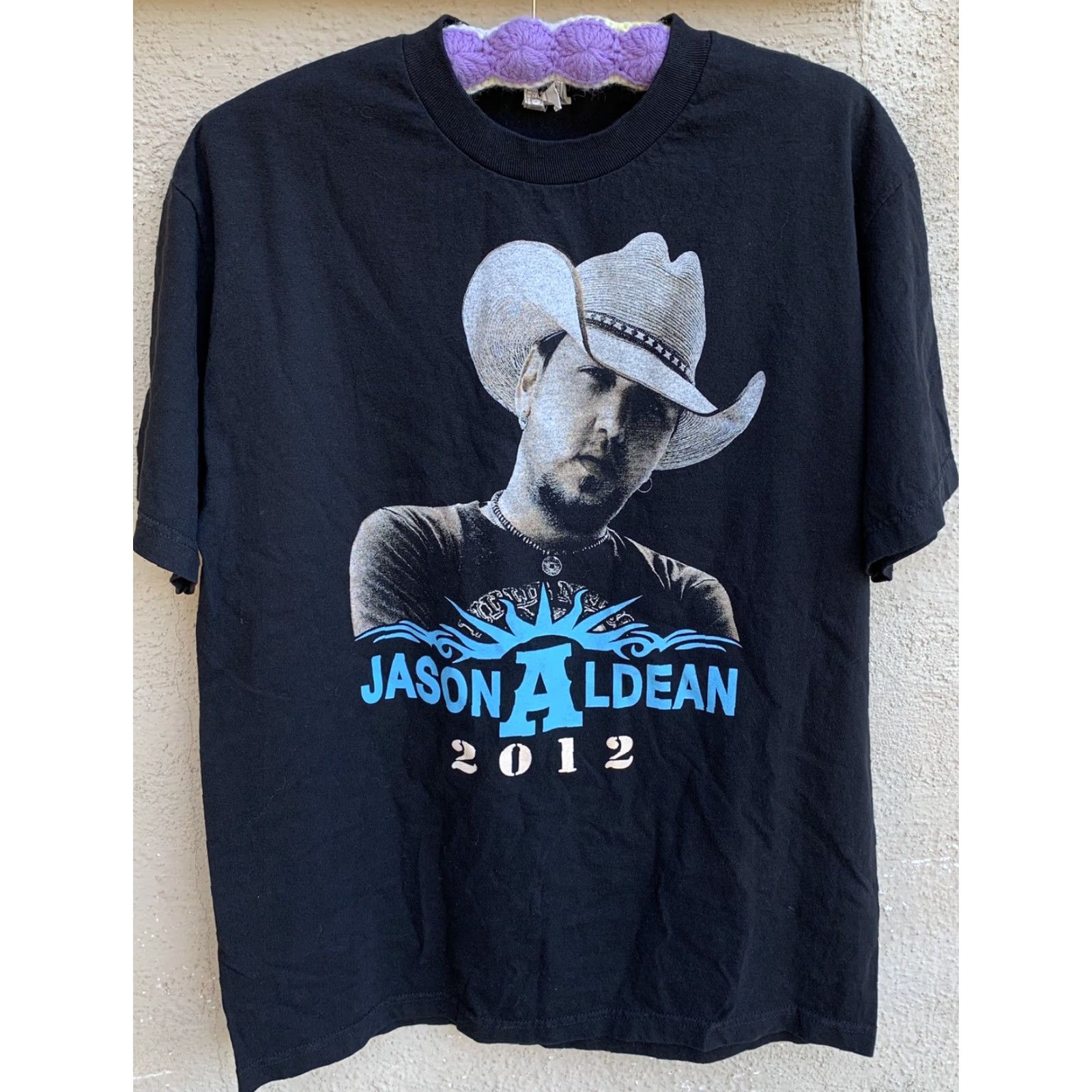 Vintage Jason Aldean 2012 With Special Guest Luke Bryan T-Shirt 2012 Tour Concert Tee L Black Men XS? Size US L / EU 52-54 / 3 - 6 Thumbnail