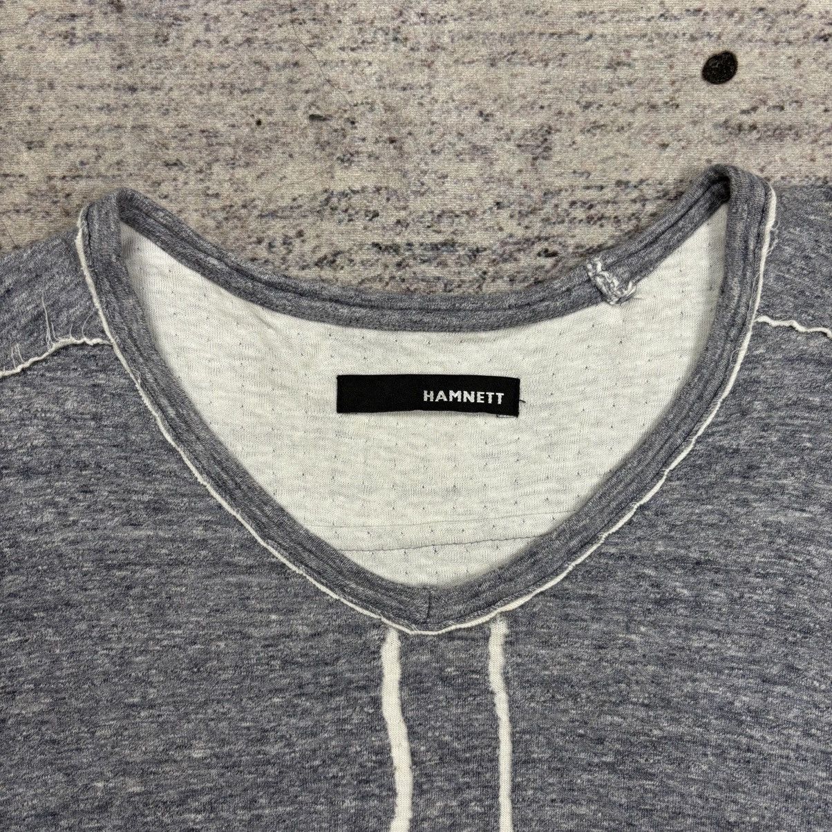 Katharine Hamnett London 2000s Katharine Hamnett - Cross Patchwork Vneck Longsleeve Size US M / EU 48-50 / 2 - 7 Thumbnail