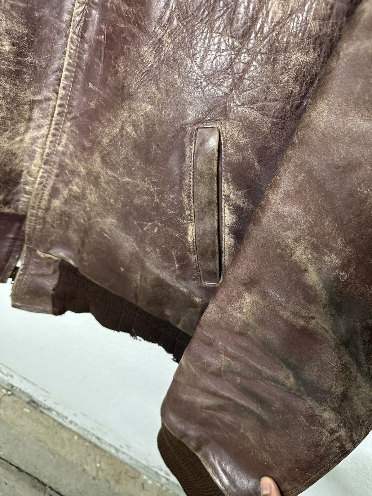 Vintage 1950’s True Vintage Leather Jacket Size US XL / EU 56 / 4 - 5 Thumbnail