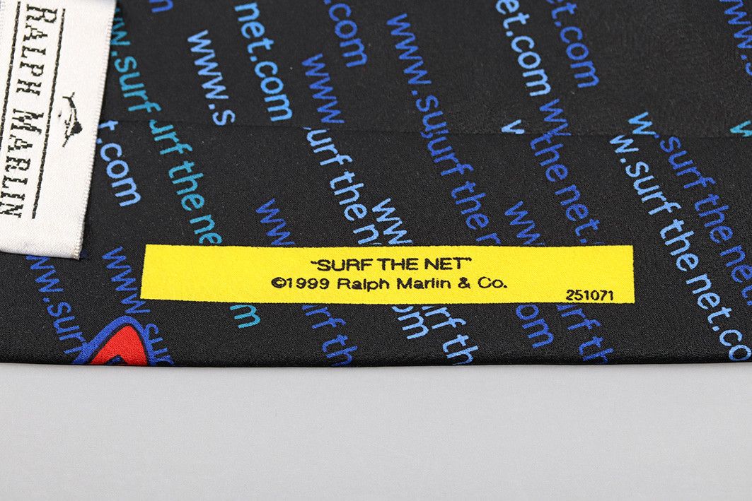 Ralph Marlin 1999 Ralph Marlin “Surf the Net” Novelty Necktie Size ONE SIZE - 4 Thumbnail