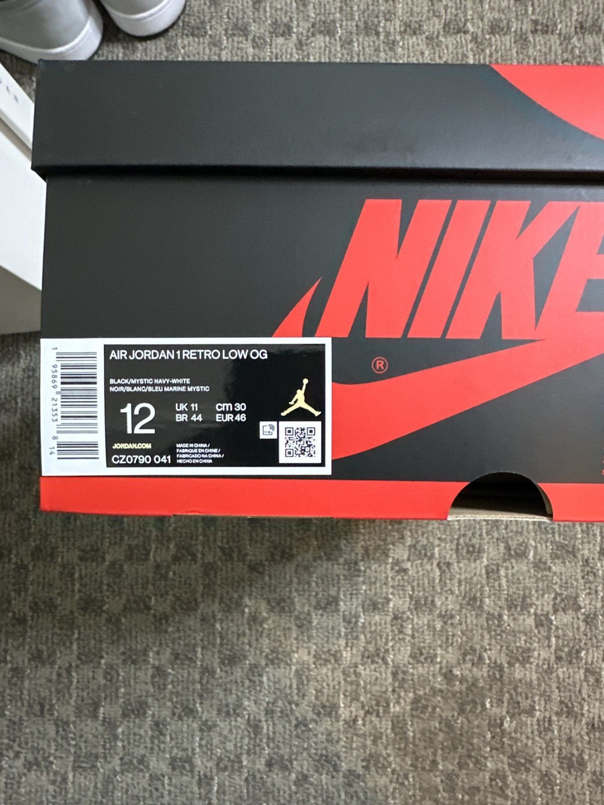 Jordan Brand Jordan 1 Low OG ‘Mystic Navy’ Size US 12 / EU 45 - 6 Thumbnail