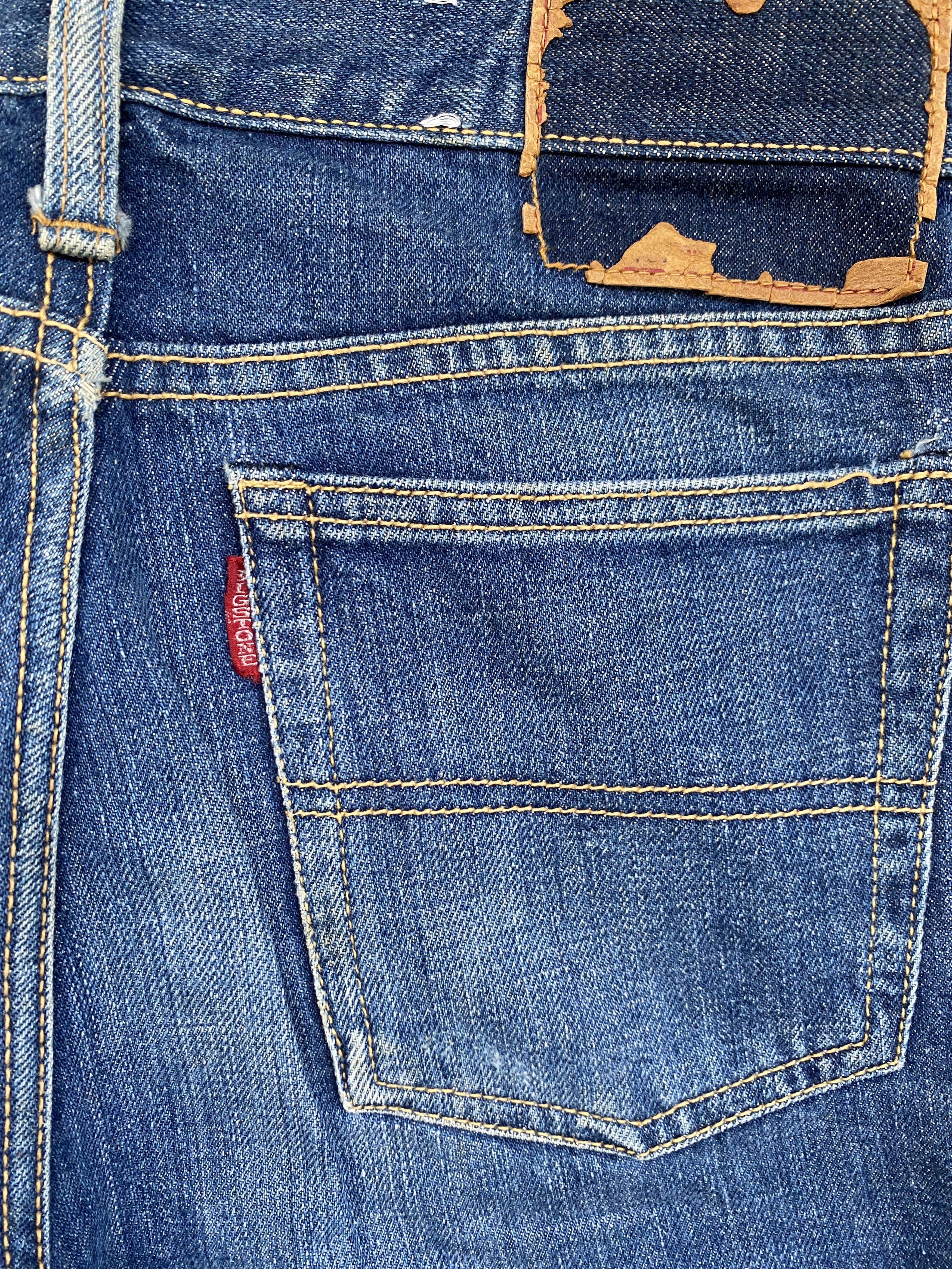 If Six Was Nine × Le Grande Bleu (L.G.B.) Flare Big Stone Japan Bush Pants Flared Denim Size US 30 / EU 46 - 6 Thumbnail