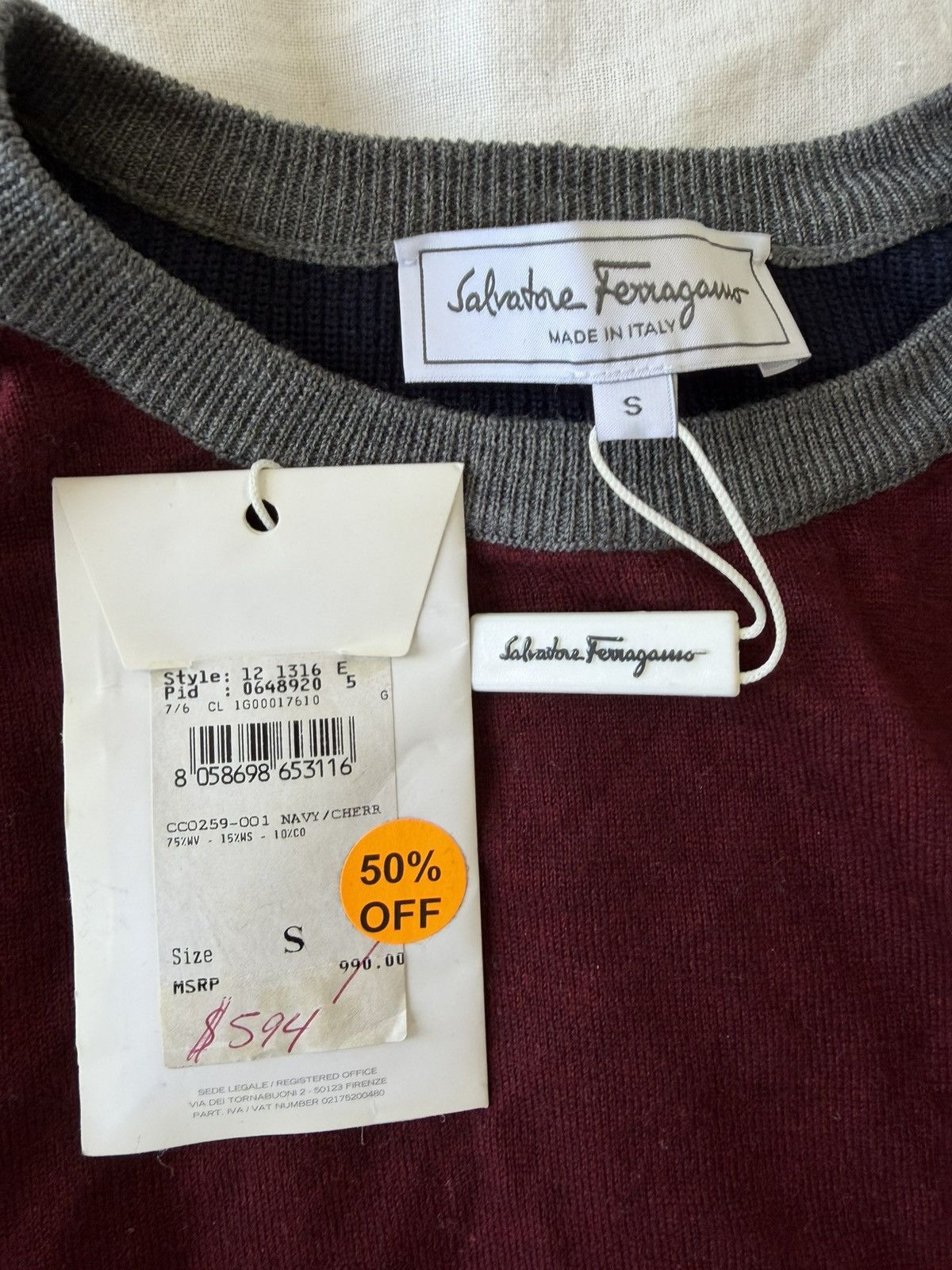 Salvatore Ferragamo Ferragamo Cachemire Sweater Size US S / EU 44-46 / 1 - 3 Thumbnail
