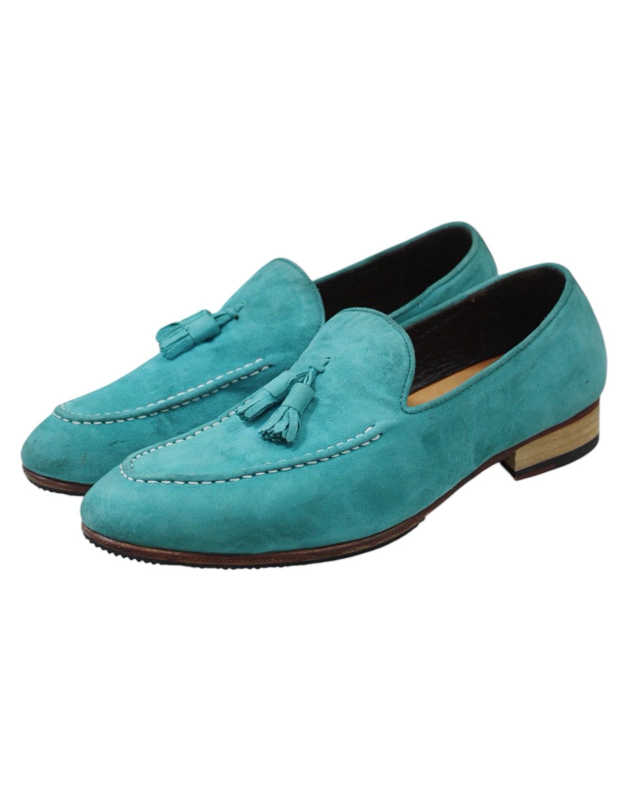Japanese Brand × Leather × Vintage 2000S SHOES BY LAUNCHING M TASSEL LOAFER Size US 8.5 / EU 41-42 - 2 Thumbnail