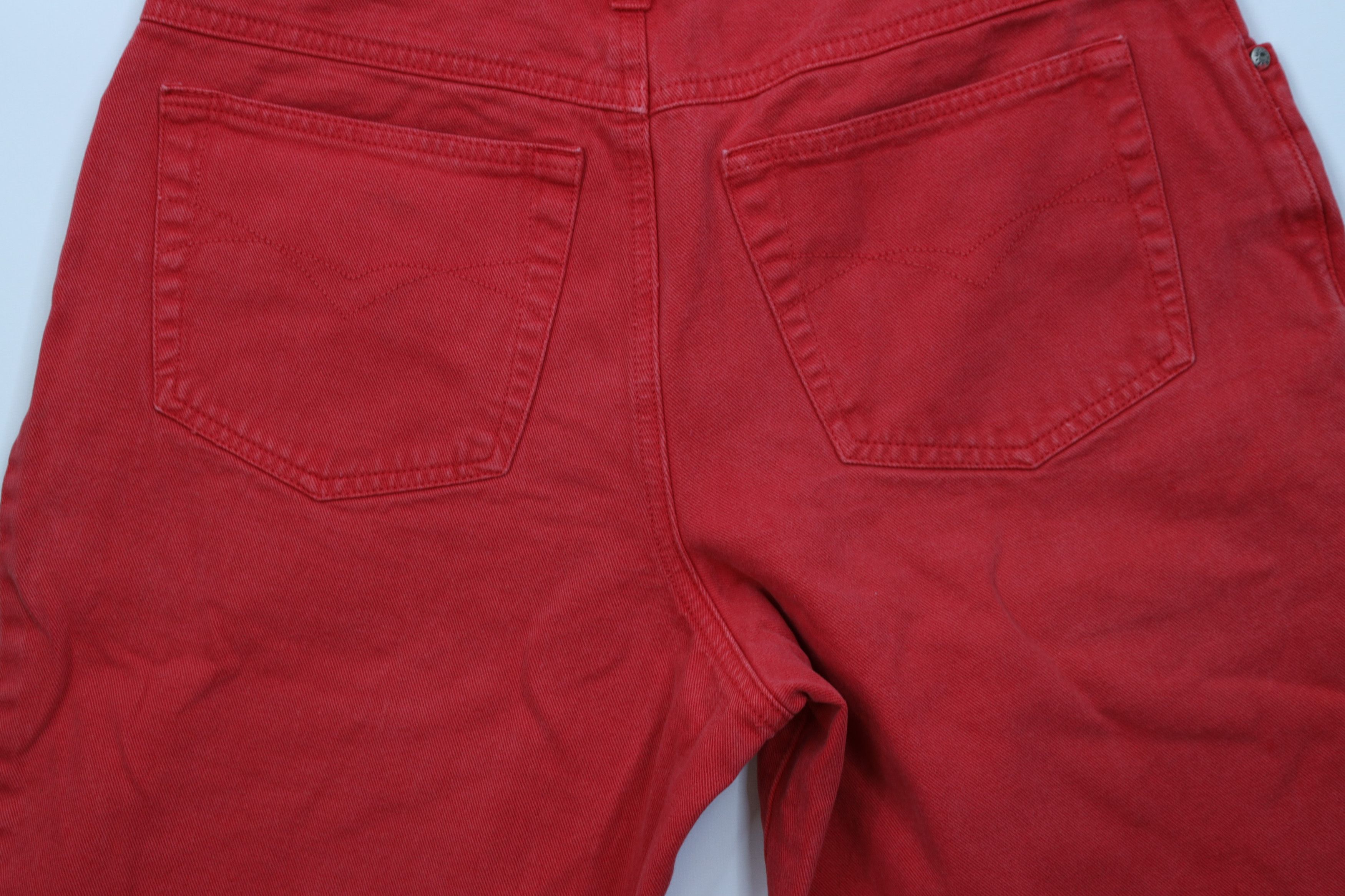 UNIONBAY Vintage 90s Unionbay Surfing Baggy Fit Denim Jean Shorts Red Size US 30 / EU 46 - 12 Thumbnail
