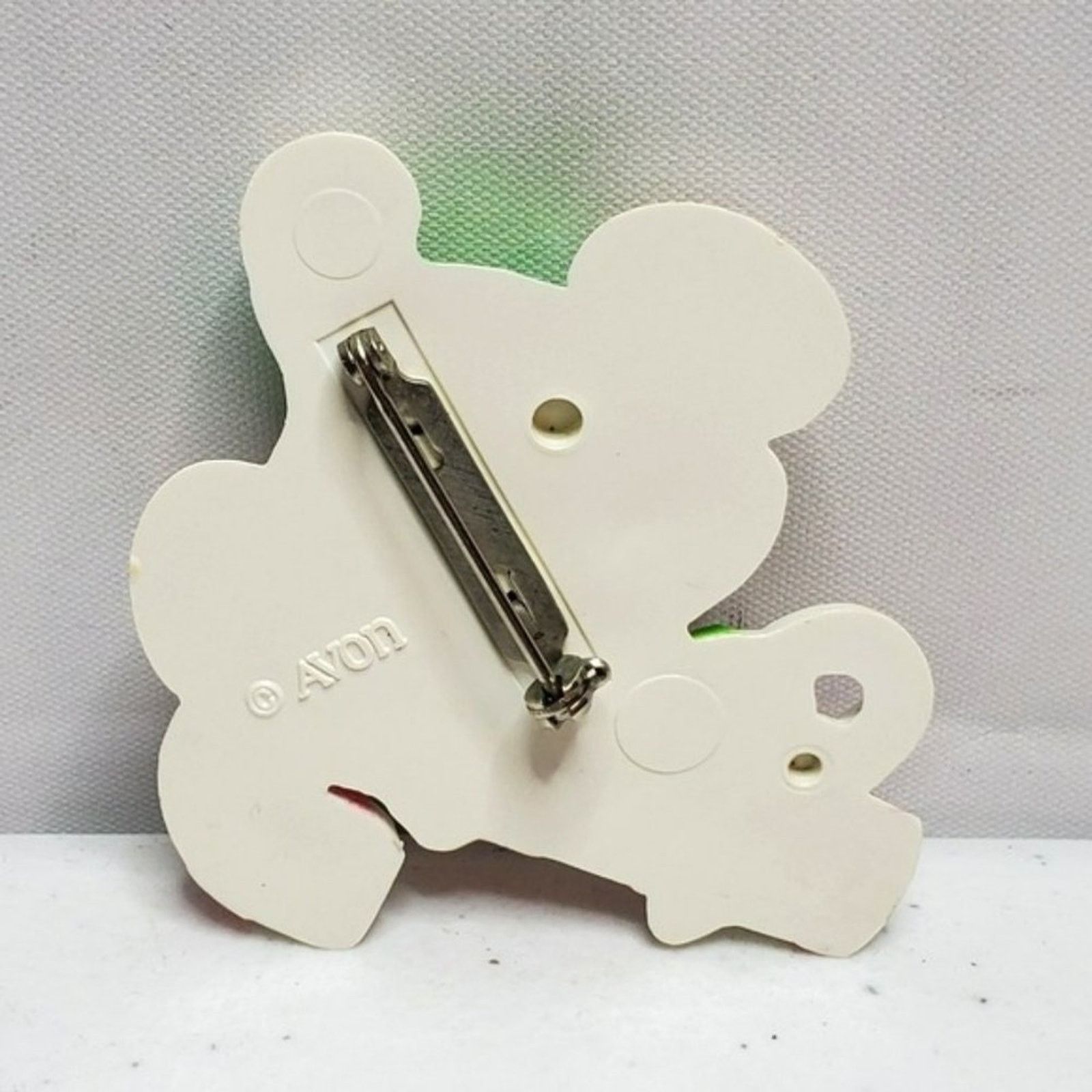 Vintage Avon Lickety Stick Christmas Mouse Pin Pal Brooch Vintage Size ONE SIZE - 2 Thumbnail