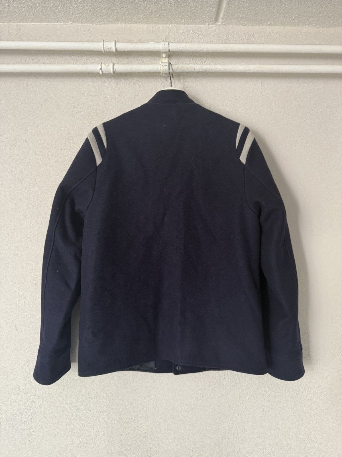 Lanvin Lanvin Navy Wool Varsity Jacket w/ Lobster Patch Size US S / EU 44-46 / 1 - 7 Thumbnail
