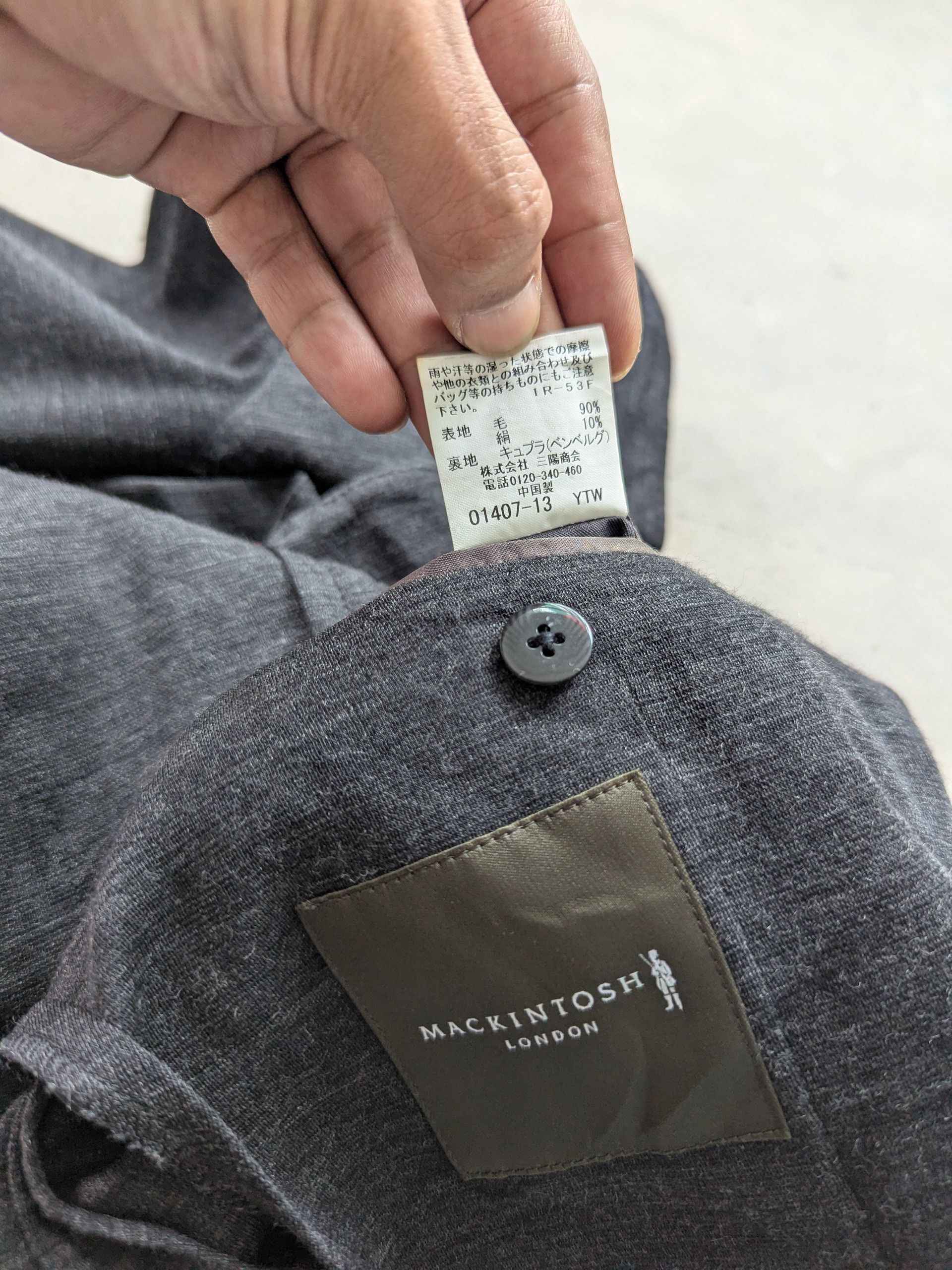 Japanese Brand × Mackintosh × Vintage Vintage 90s Mackintosh London Wool Cardigan Blazer Size M / US 6-8 / IT 42-44 - 9 Thumbnail