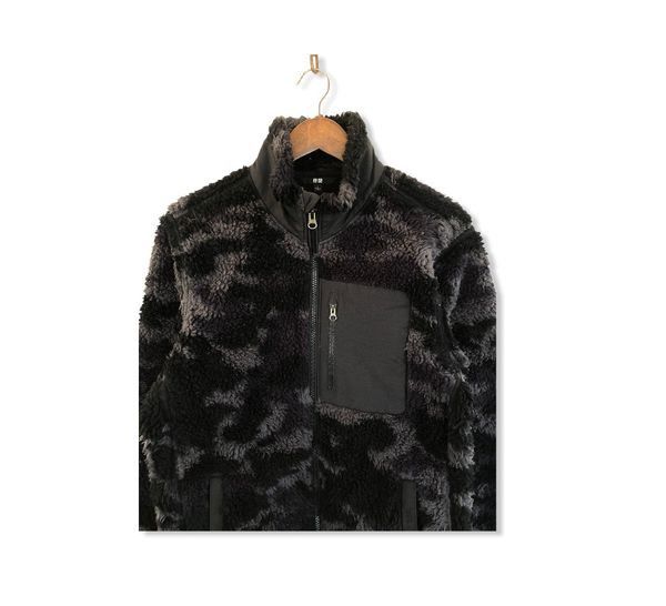Japanese Brand × Uniqlo Japanese Brand Uniqlo Fleece Camouflage Jacket Size US M / EU 48-50 / 2 - 3 Thumbnail
