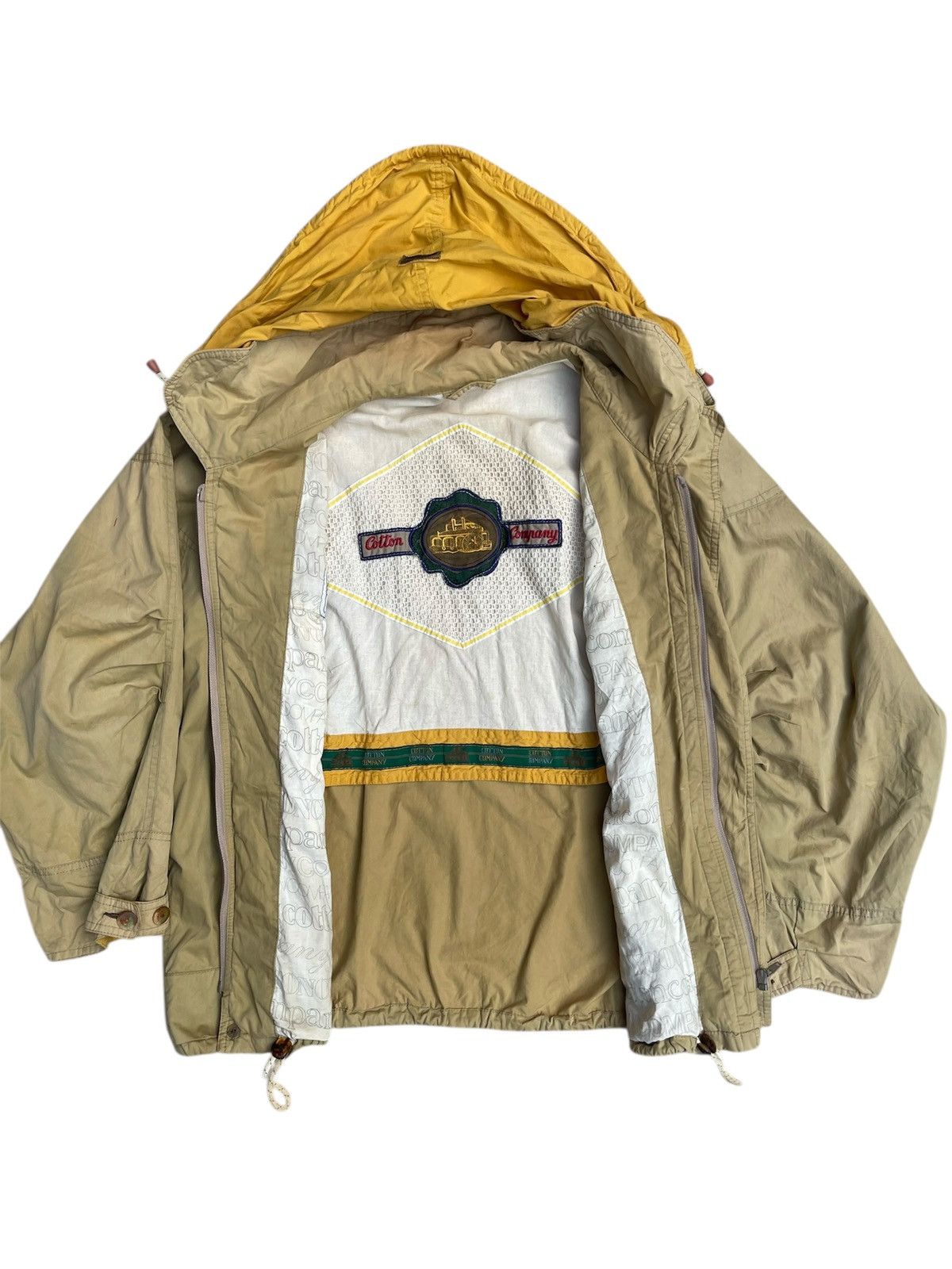 Vintage Vintage Cotton Company NYC Jacket – Yellow Hood Mesh Lining Size US L / EU 52-54 / 3 - 4 Thumbnail
