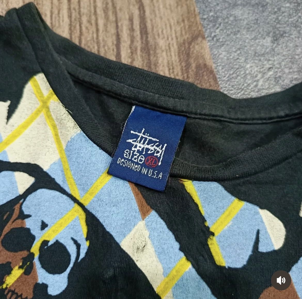 Stussy Rare 90’s Stussy All Over Stussy Skull and Cross Bones Size US XL / EU 56 / 4 - 2 Thumbnail