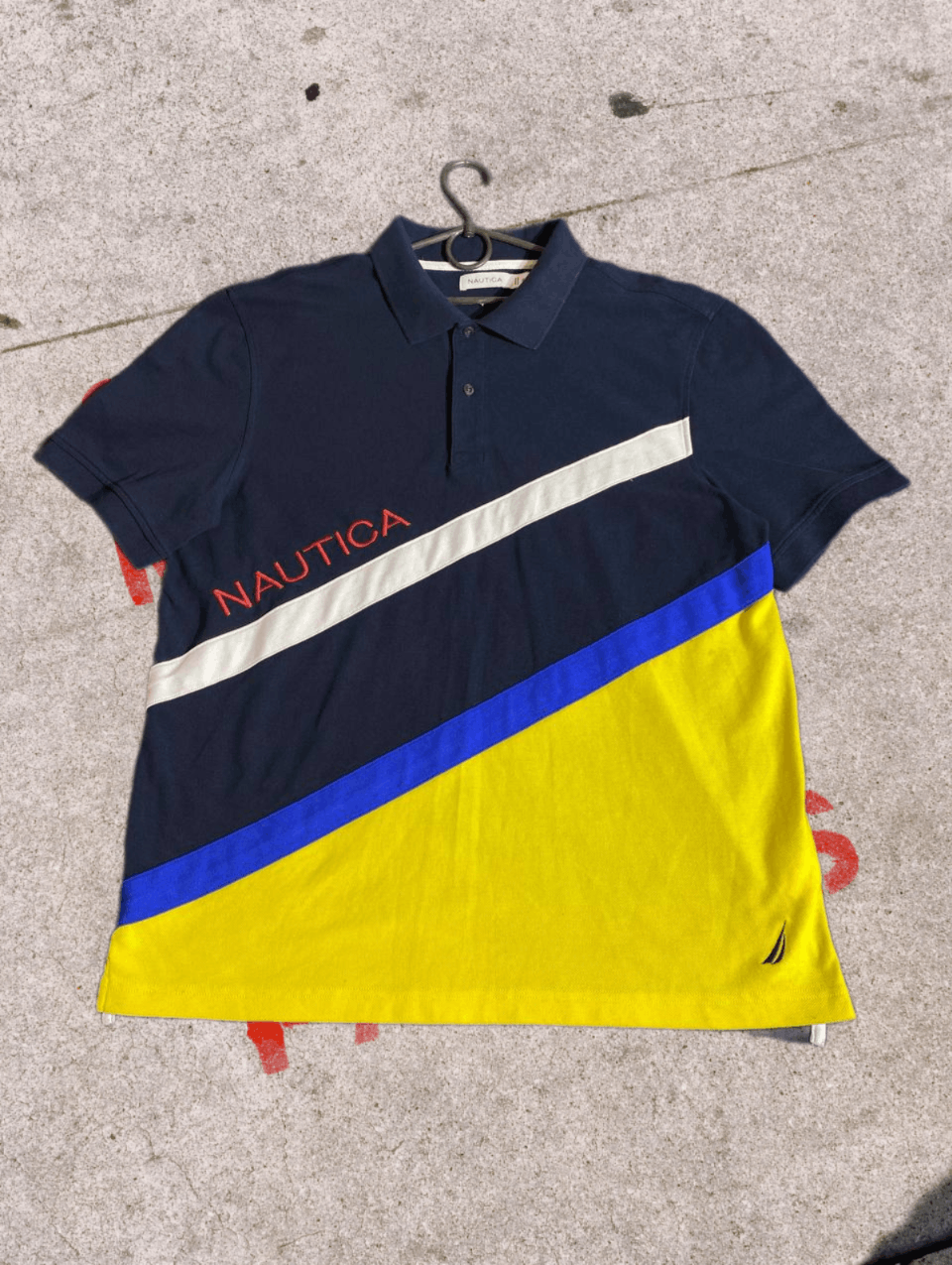 Nautica Mens Nautica Long Sleeve Rugby Shirt size XL Size US XL / EU 56 / 4 - 1 Thumbnail