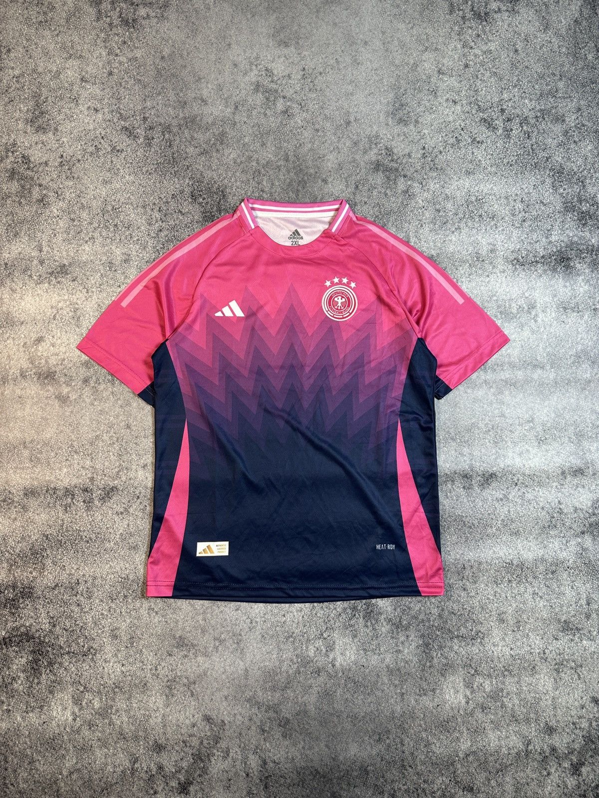 Adidas Adidas Germany Pink Logo Soccer Jersey Blokecore Rare XL Size US XL / EU 56 / 4 - 1 Thumbnail