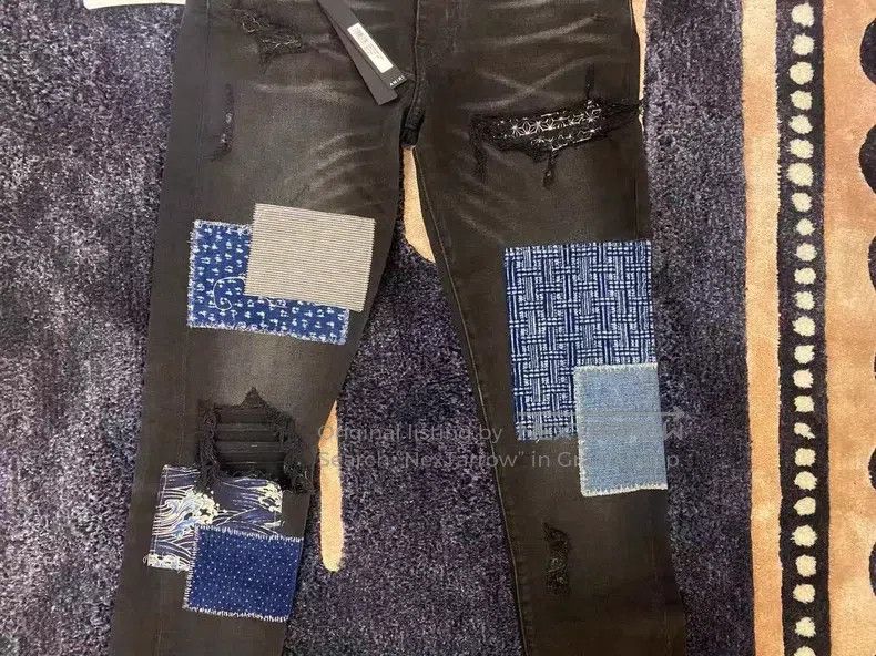 Amiri Amiri Classic washed black patchwork destroyed denim jeans Size US 30 / EU 46 - 3 Thumbnail