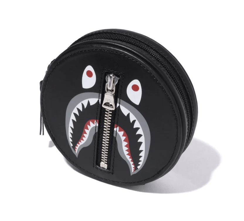 Bape Bape ape SHARK LEATHER COIN CASE Size ONE SIZE - 2 Thumbnail