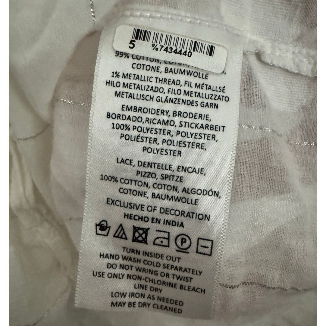Anthropologie Leifsdottir Anthropologie White Cotton Serein Embroidered Pe Size S / US 4 / IT 40 - 8 Thumbnail