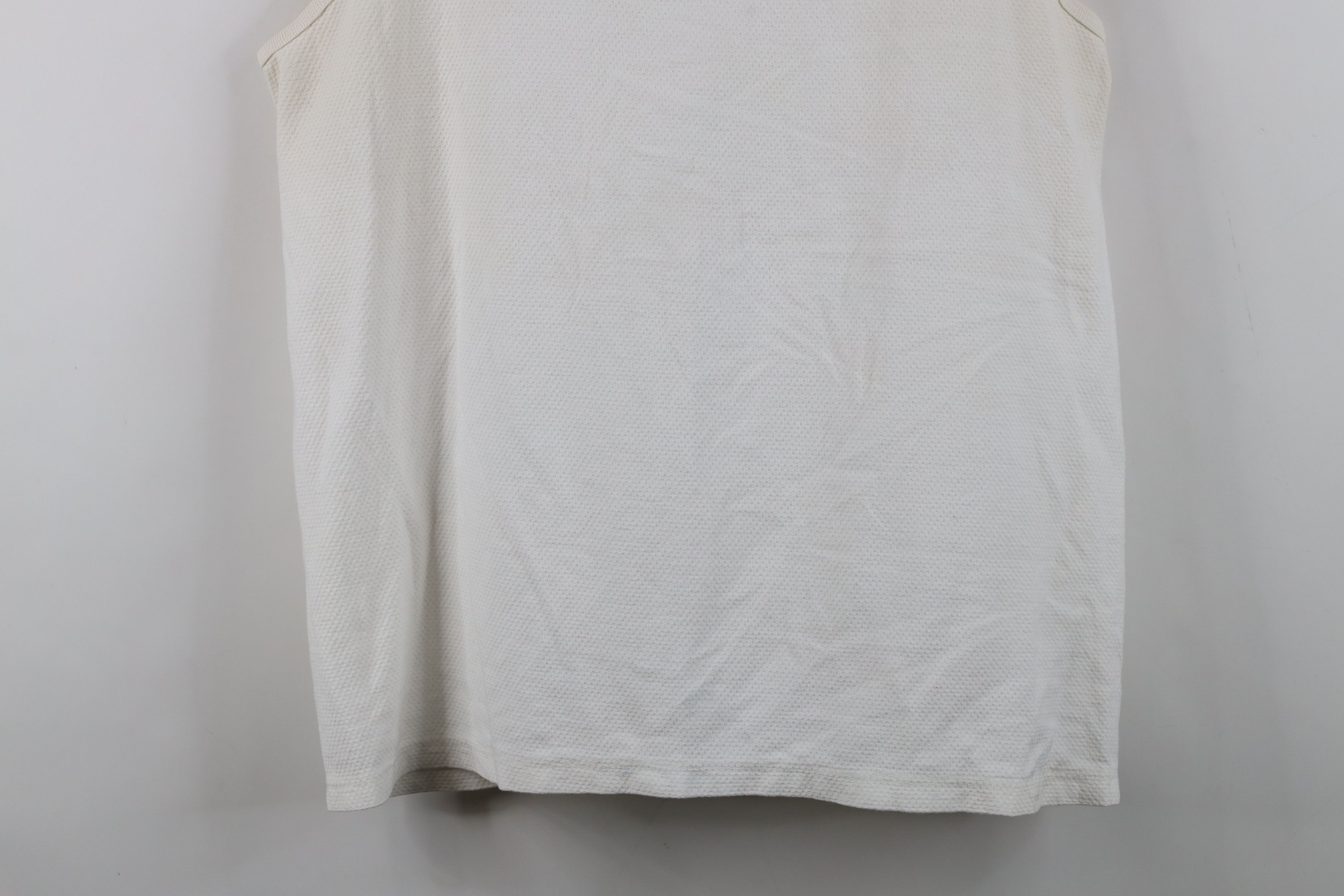 Speedo Vintage Y2K 2000 Speedo Thermal Knit Tank Top T-Shirt White Size US L / EU 52-54 / 3 - 3 Thumbnail