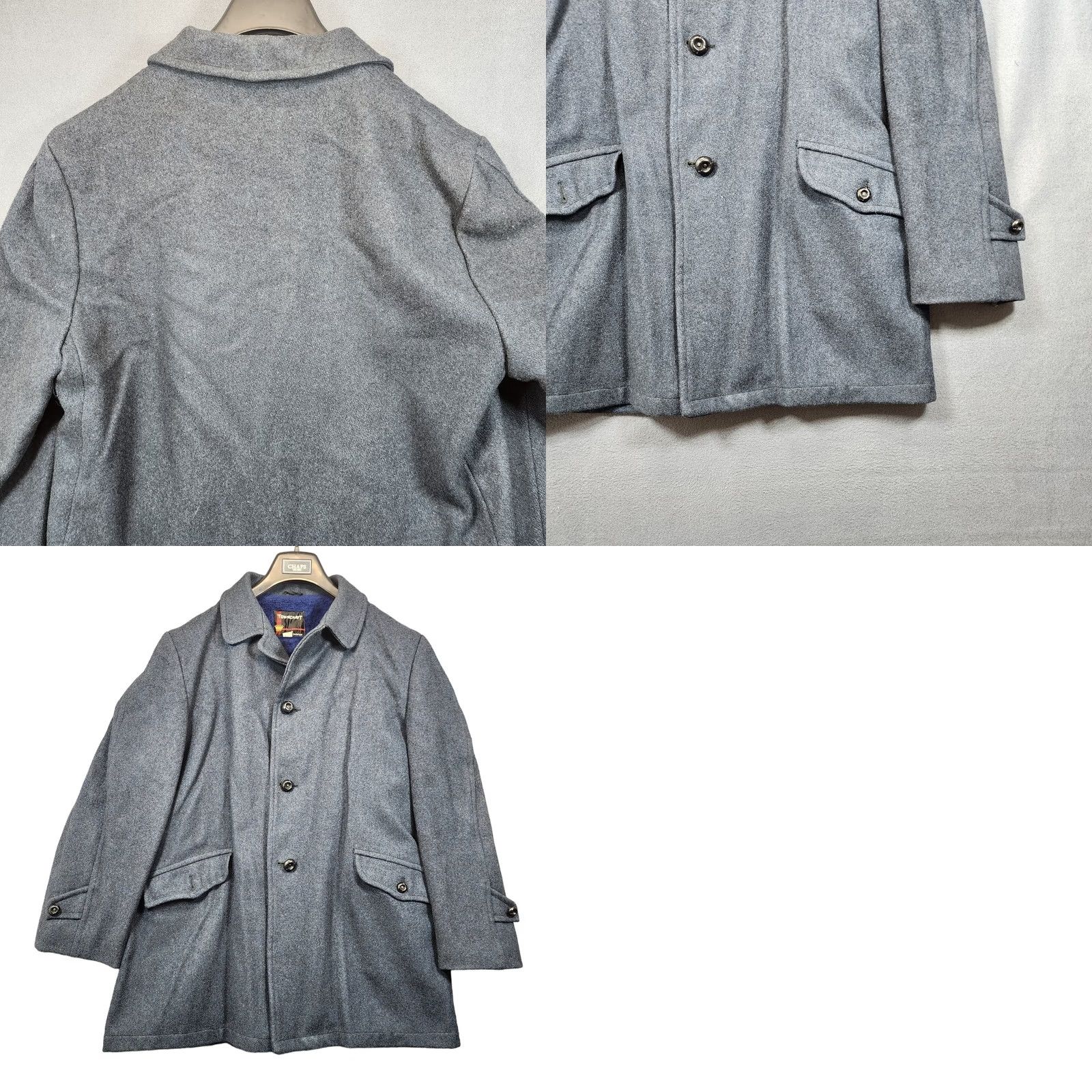 Vintage VINTAGE Towncraft Penneys Coat Mens 44 Navy Blue Lined Grandpa 60s 70s Size US S / EU 44-46 / 1 - 9 Thumbnail