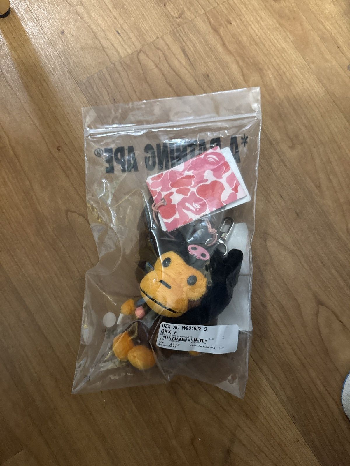 kuromi bape bag charm