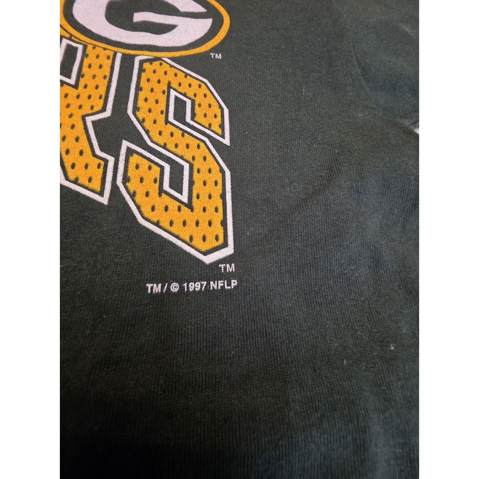 Fruit Of The Loom Green Bay Packers 1997 Single Stitch Fruit Of The Look Mens Size US L / EU 52-54 / 3 - 3 Thumbnail