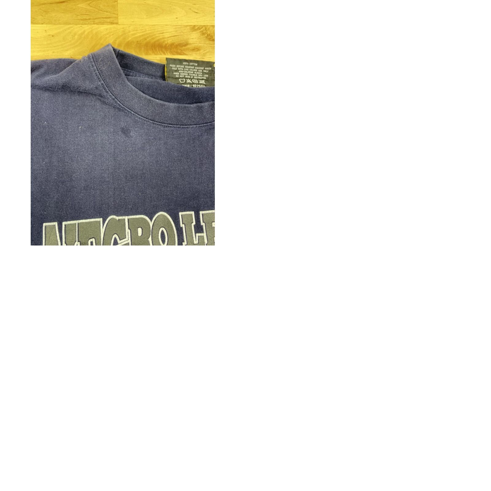 Vintage Cross Over Negro Leagues Long Sleeve T-Shirt Navy Blue 3XL Mens Baseball Crew Neck - 3XL Navy Blue Shirt Size US XXL / EU 58 / 5 - 9 Thumbnail