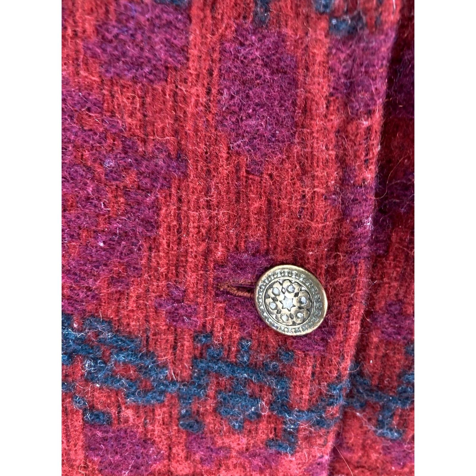 Vintage VINTAGE Woolrich Wool Barn Chore Coat Women M Red Floral Button USA Shirt Jacket Womens Size M / US 6-8 / IT 42-44 - 5 Thumbnail