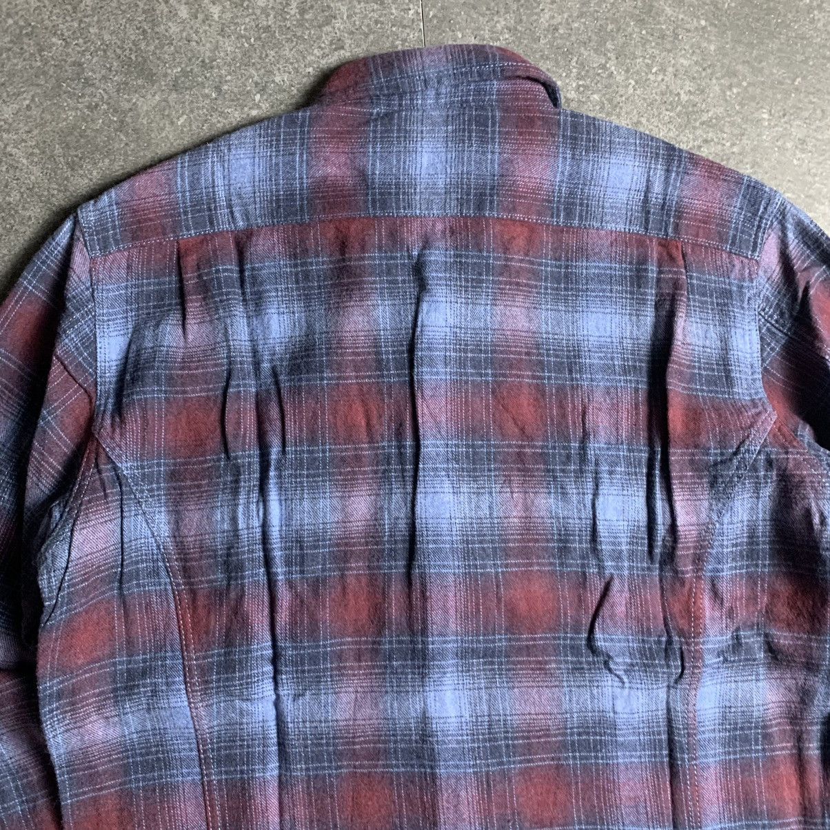 5351 POUR LES HOMMES × Japanese Brand 2000s 5351 Pour Les Hommes Shadow Plaid Shirt Size US S / EU 44-46 / 1 - 12 Thumbnail