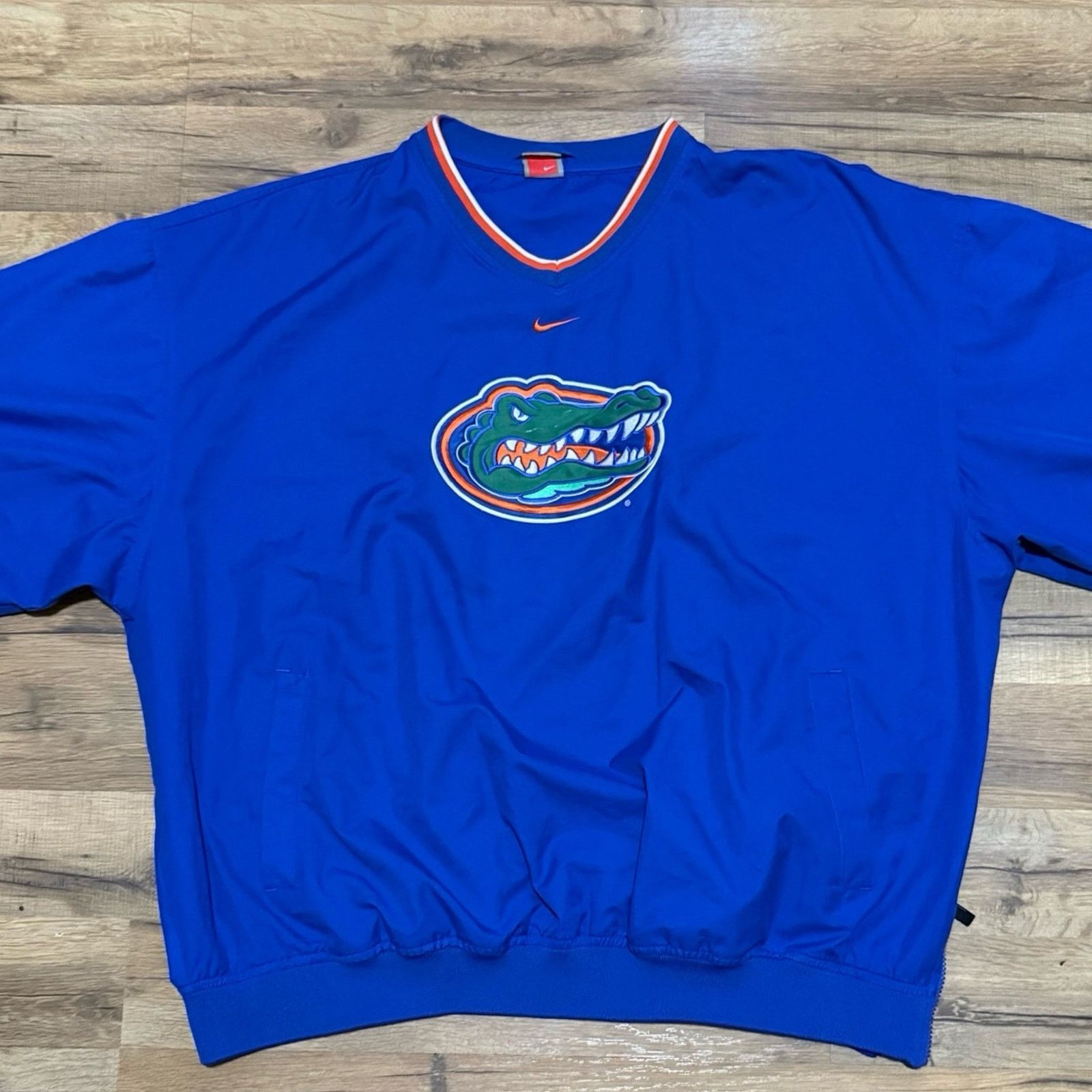 Nike Y2K Nike Team Florida Gators Center Swoosh Windbreaker Size US XXL / EU 58 / 5 - 2 Thumbnail