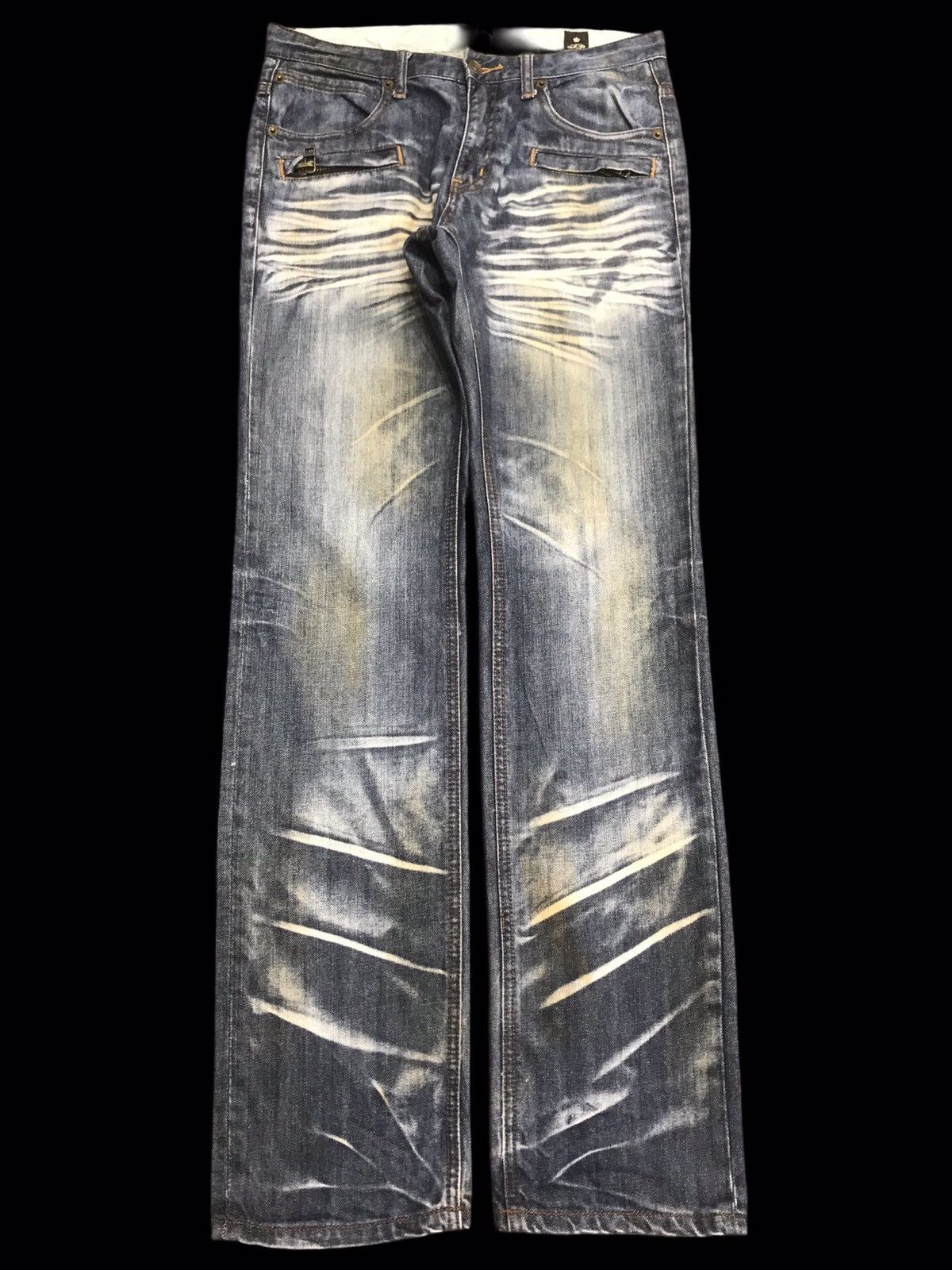 Japanese Brand 💥SICK💥semantic design Biker Style Sick Fades Denim F225 Size US 31 - 1 Thumbnail