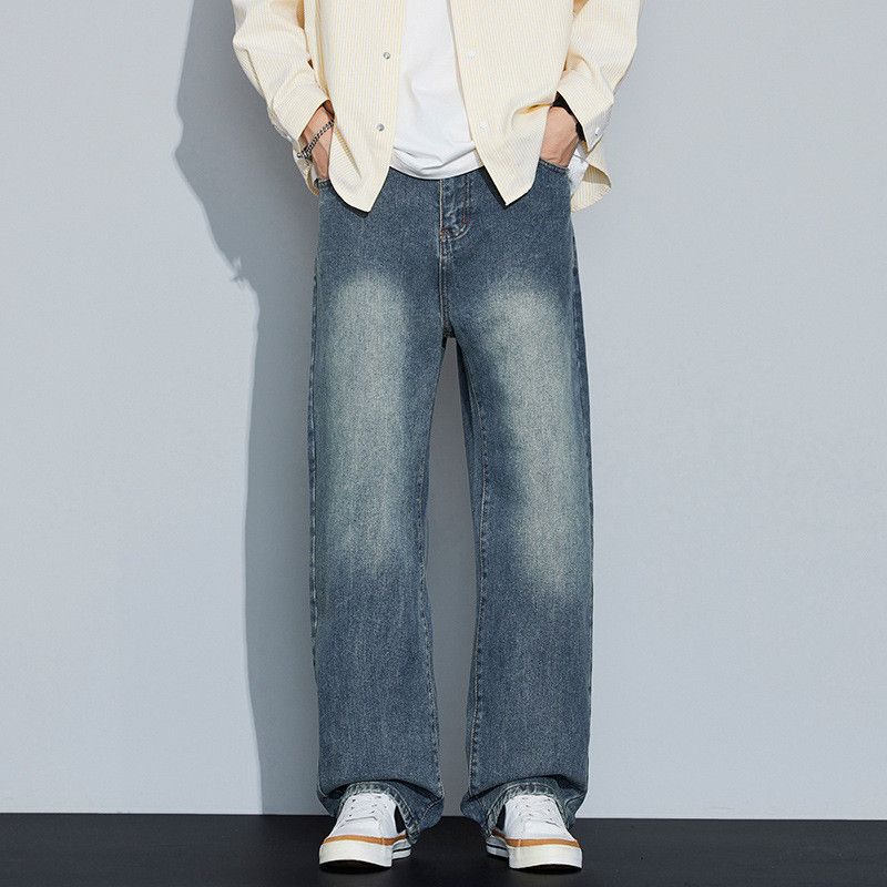 Jean American retro washed straight leg jeans for men Size US 34 / EU 50 - 2 Thumbnail