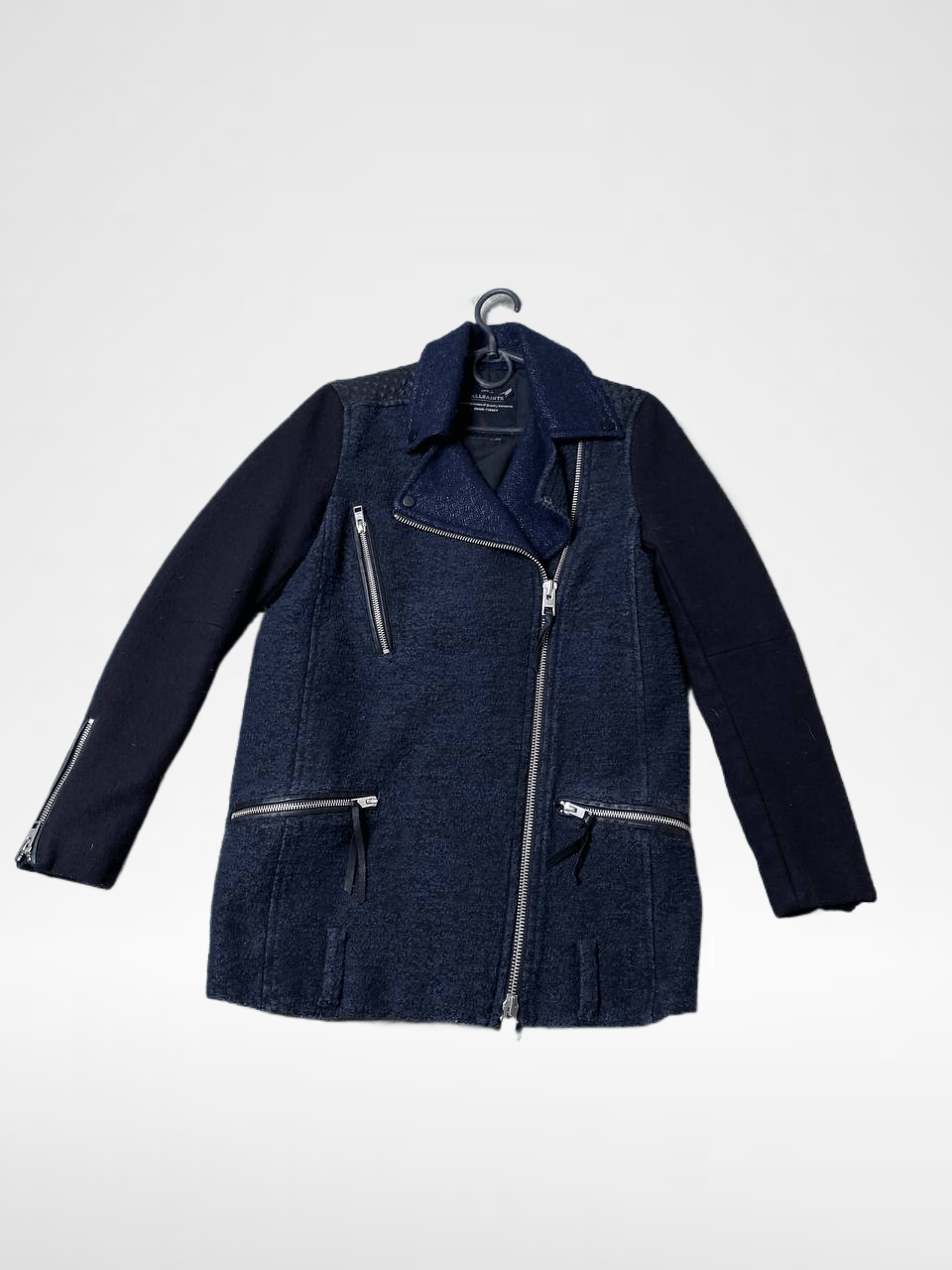 Down Jacket Zip Streetwear Allsaints Vintage