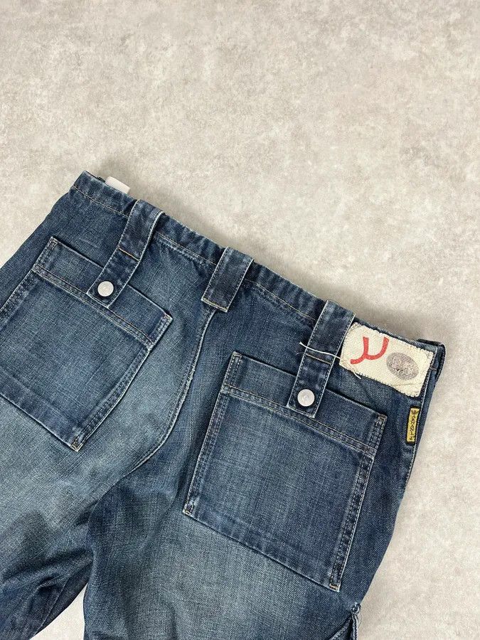 Armani 2000s Armani Blue Faded Denim Cargo Jeans Size US 32 / EU 48 - 8 Thumbnail