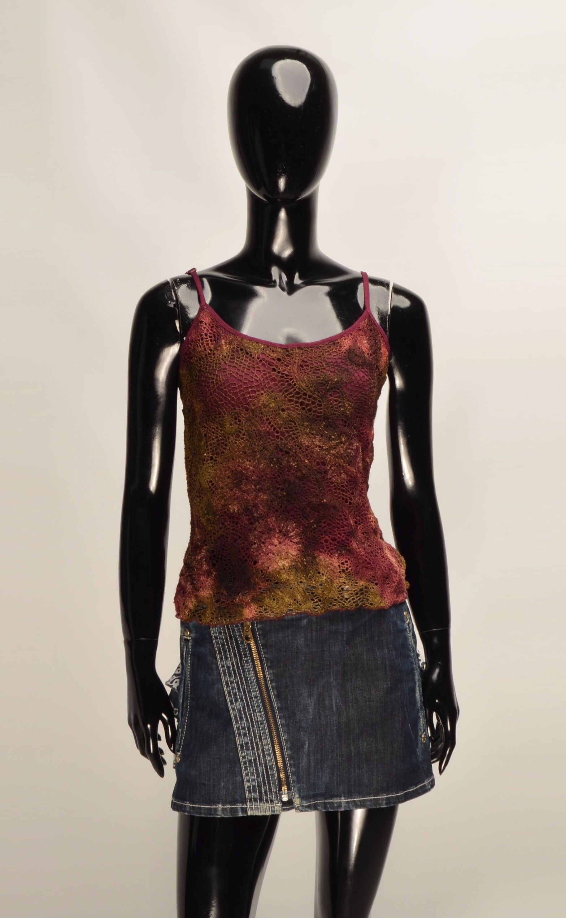 Vintage Per Una Y2K Coquette Fairy Crochet Knit Cami Top
