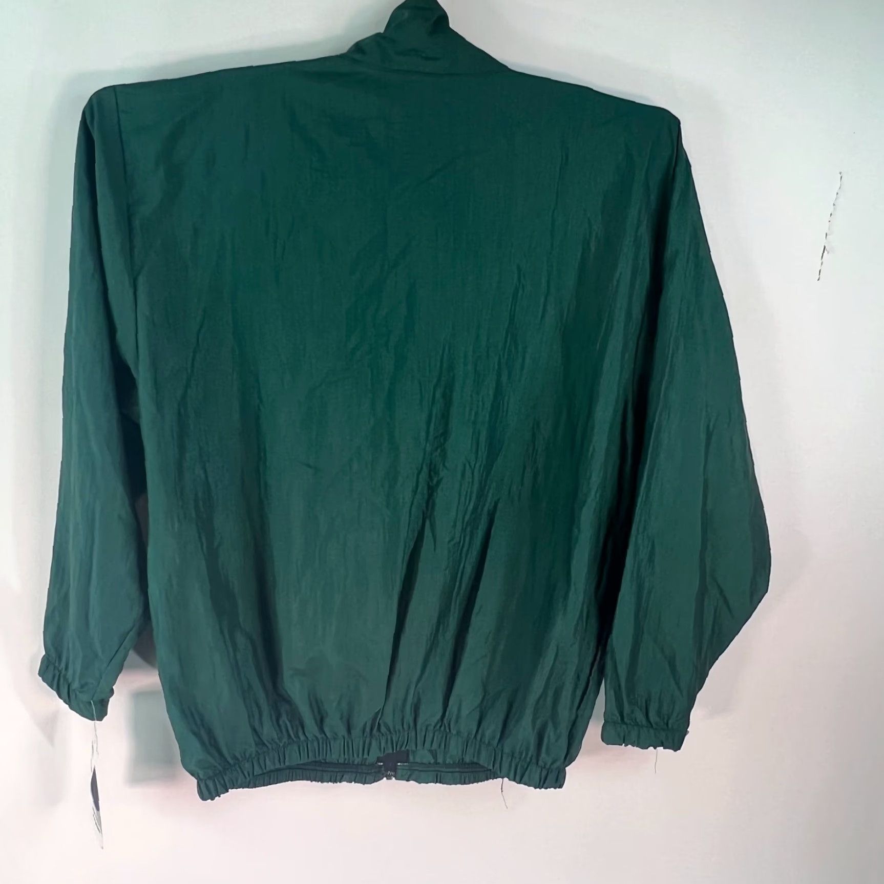 Vintage Ocean East Windbreaker Jacket Mens XL Green - 100% Nylon, Solid, Zip, Full Zip, Pockets, Stand-Up Collar, Casual Travel, Outdoor Theme, USA Made Size US XL / EU 56 / 4 - 2 Thumbnail