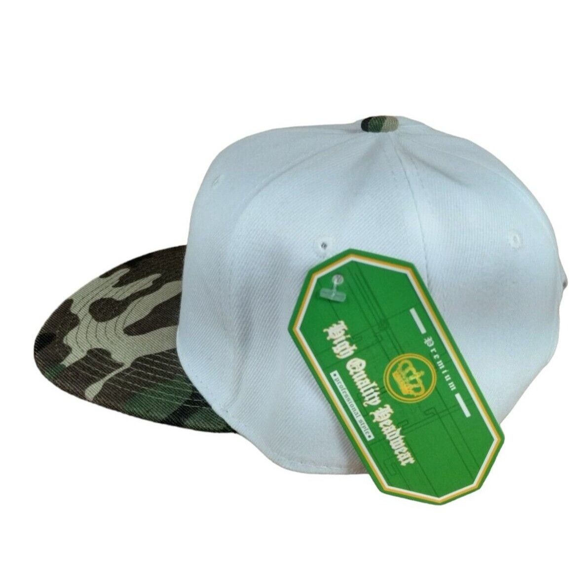 Other Crown Wsted Youth Classic Snapback Baseball Cap White and Ca Size ONE SIZE - 2 Thumbnail